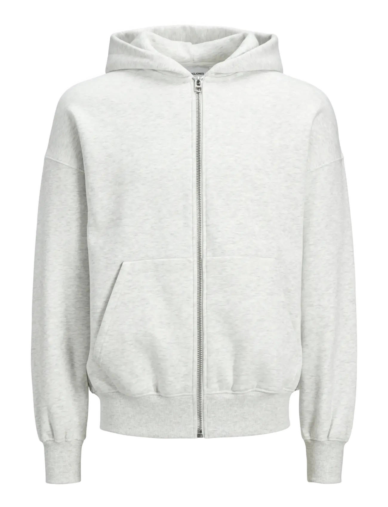 Jack & Jones JJEURBAN EDGE SWEAT ZIP HOOD NOOS - Sweatshirts & hættetrøjer - WHITE MELANGE / grey