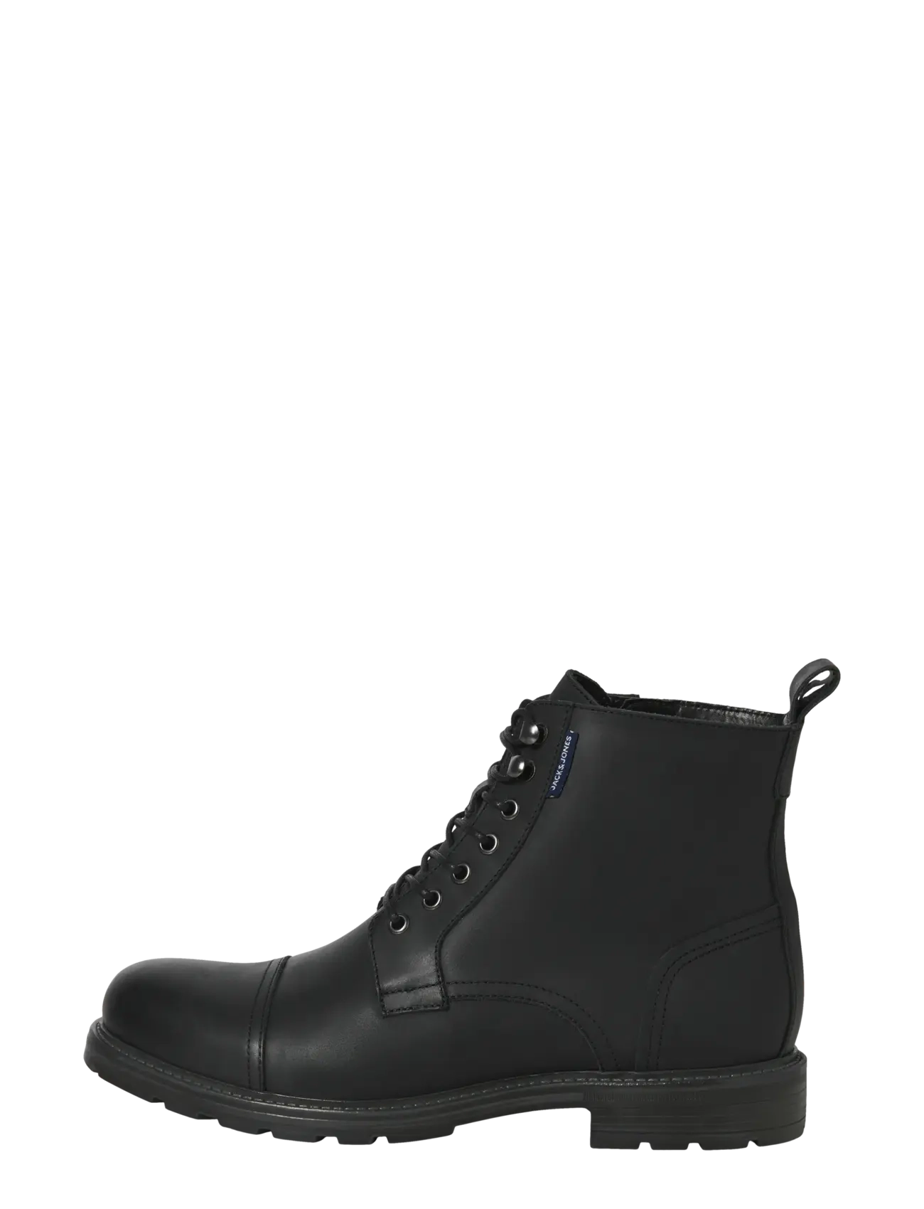 Jack & Jones JFWTRAINER LEATHER BOOT BF LN - Skor - ANTHRACITE / black