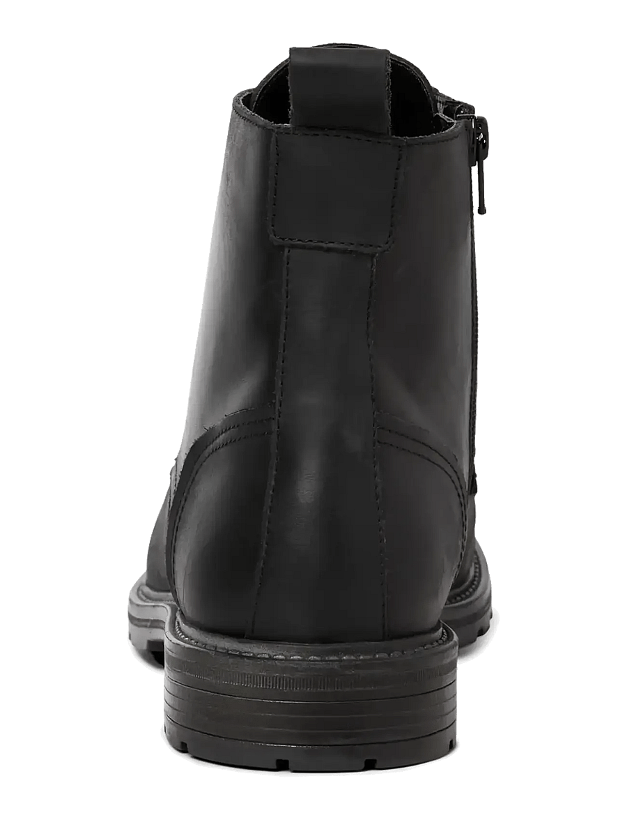 Jack & Jones - JFWTRAINER LEATHER BOOT BF LN - kängor med snörning - anthracite - 2