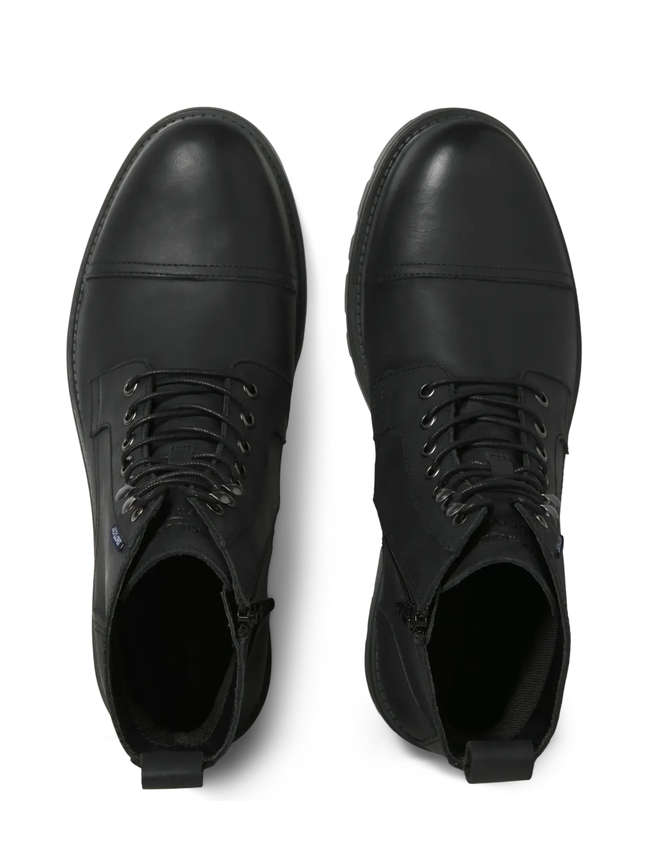 Jack & Jones - JFWTRAINER LEATHER BOOT BF LN - kängor med snörning - anthracite - 3