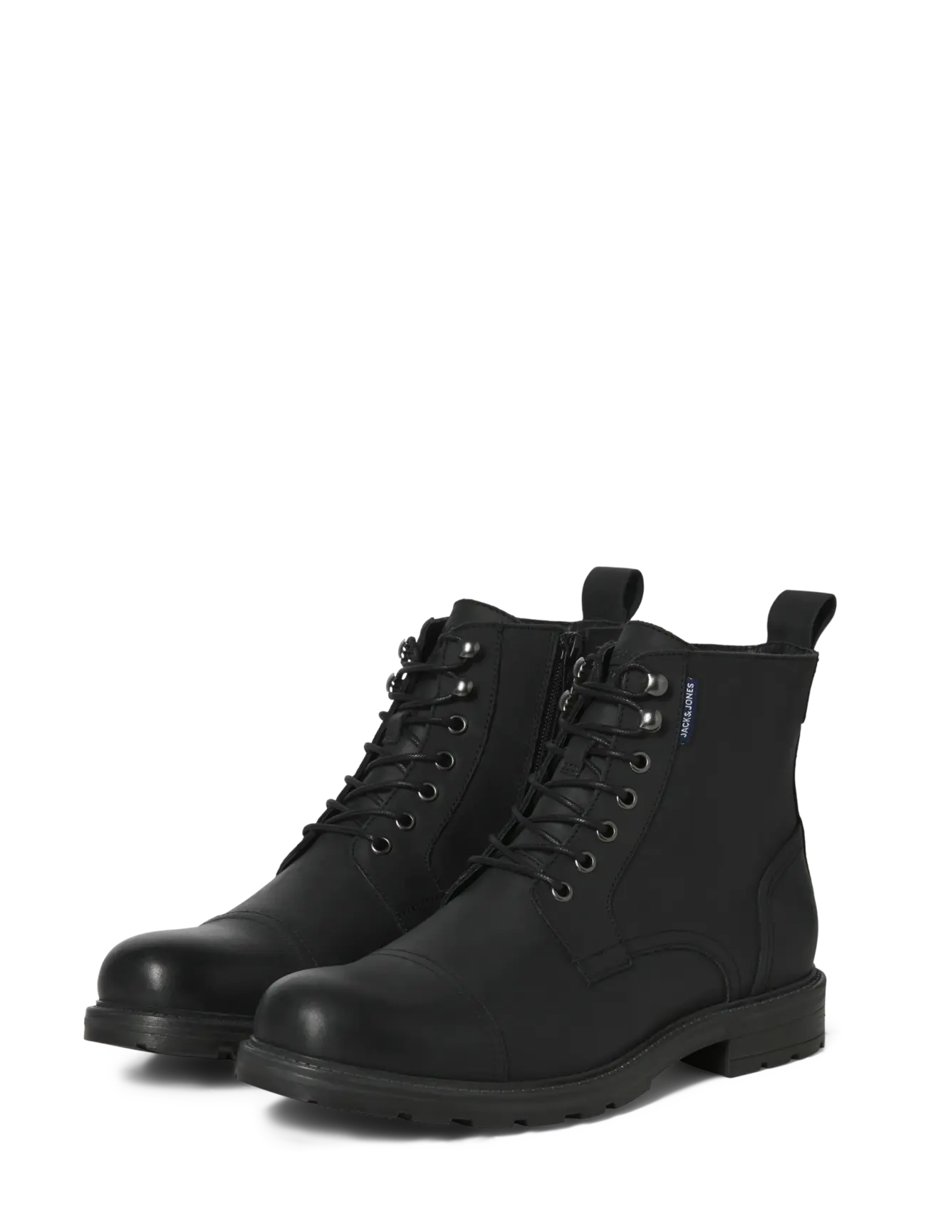 Jack & Jones - JFWTRAINER LEATHER BOOT BF LN - kängor med snörning - anthracite - 4