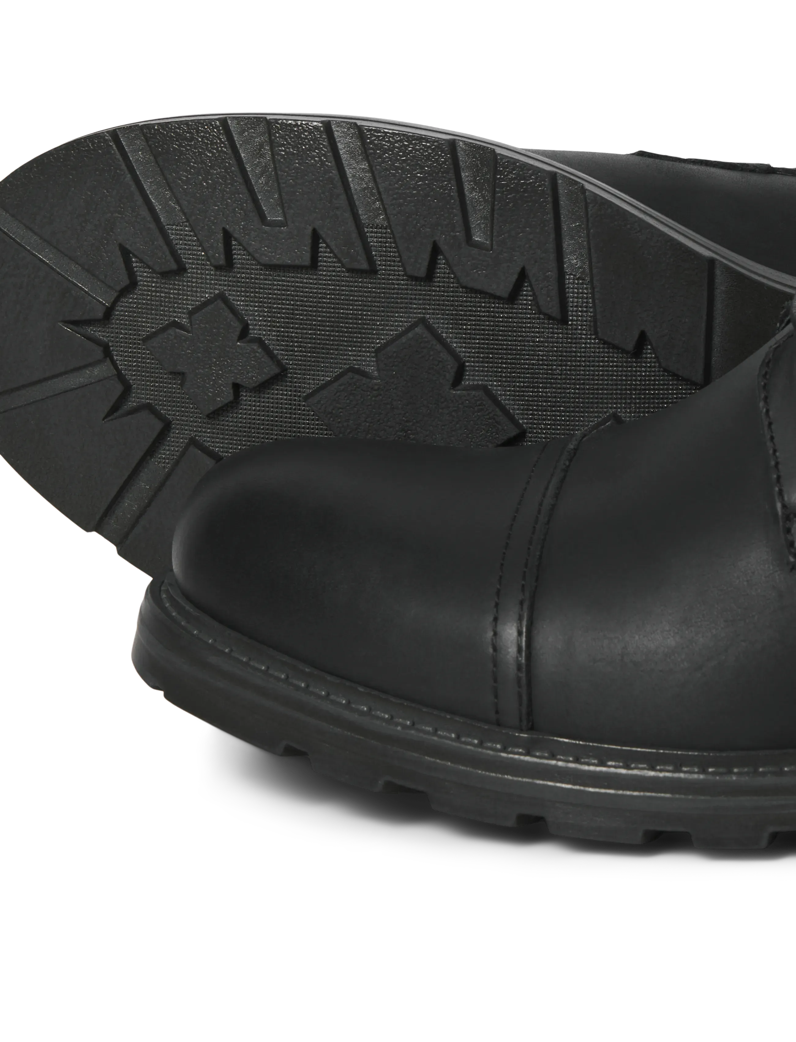 Jack & Jones - JFWTRAINER LEATHER BOOT BF LN - kängor med snörning - anthracite - 5