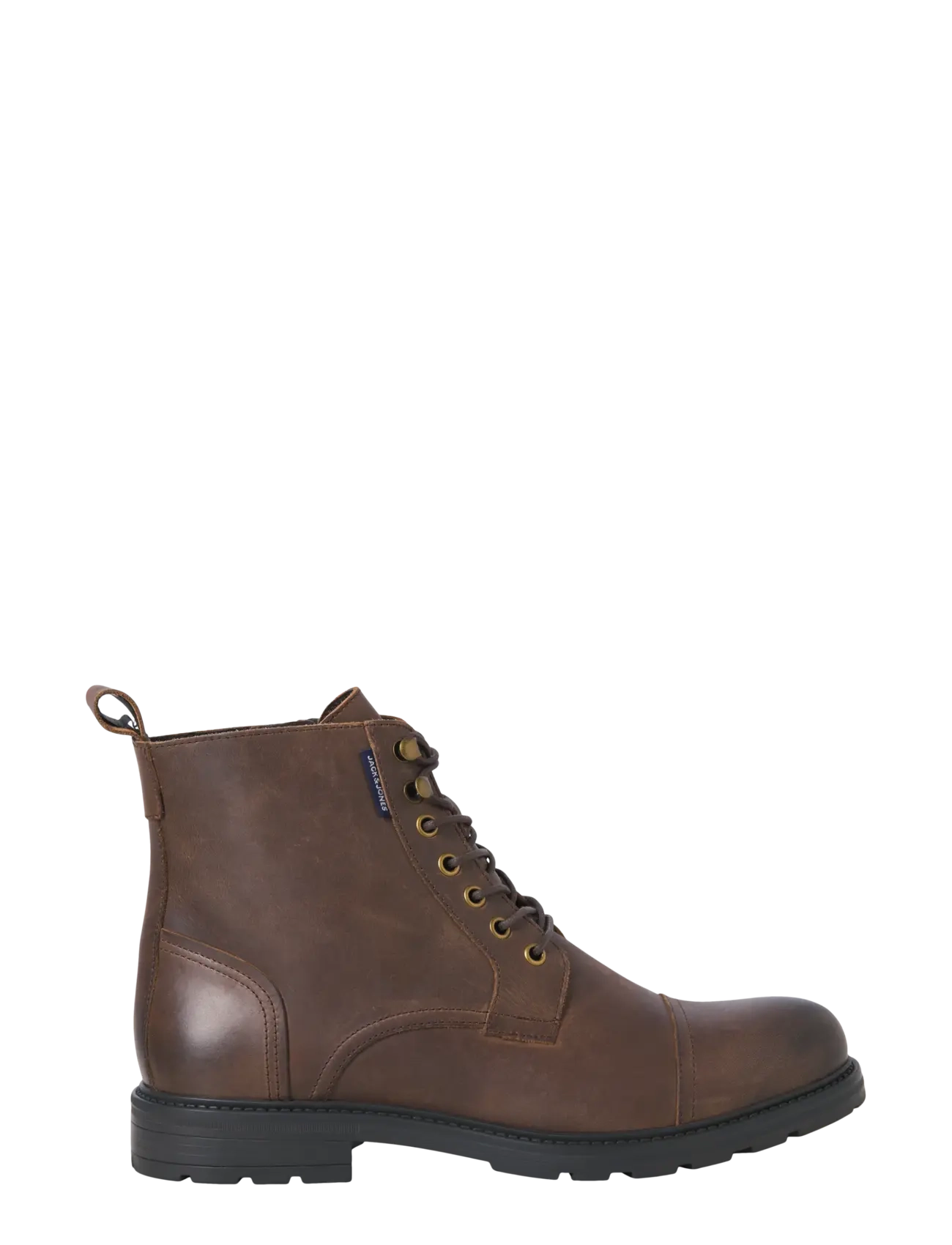 Jack & Jones - JFWTRAINER LEATHER BOOT BF LN - laced boots - brown stone - 1