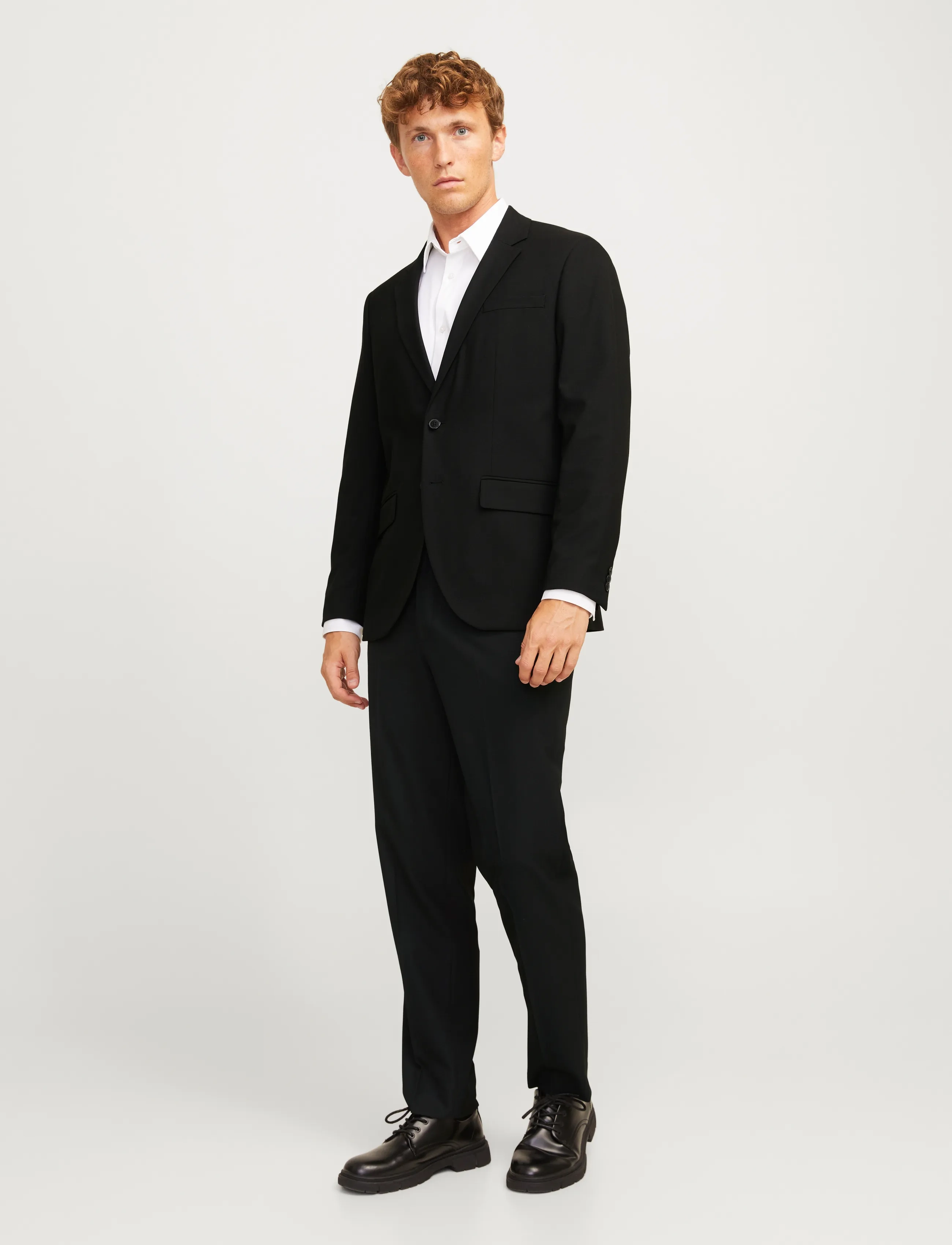 Jack & Jones Jprbushwick Mathew Regular Suit, 48, Black, Blazere > Enkeltradede Blazere, Herre