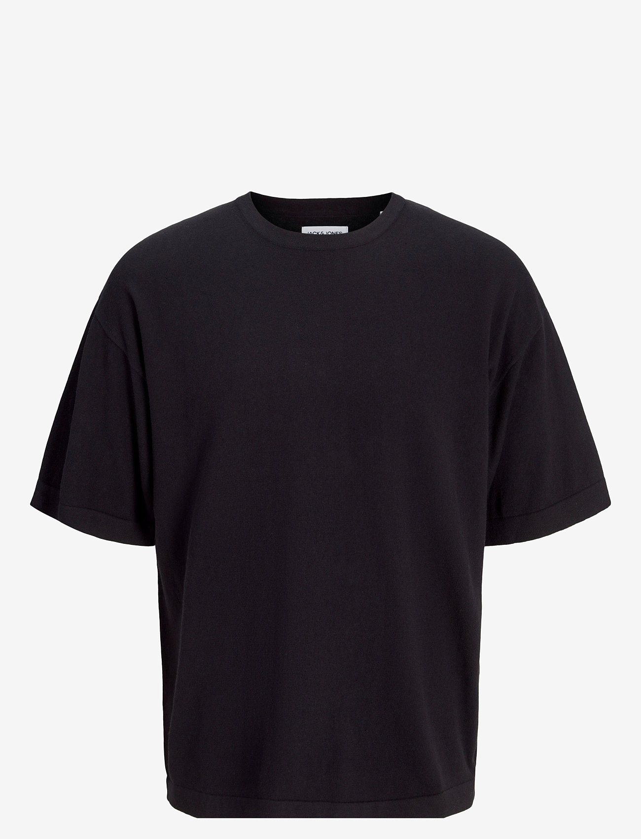 Jack & Jones - JJEEMIL KNIT TEE SS LN - kurzärmelig - black - 1