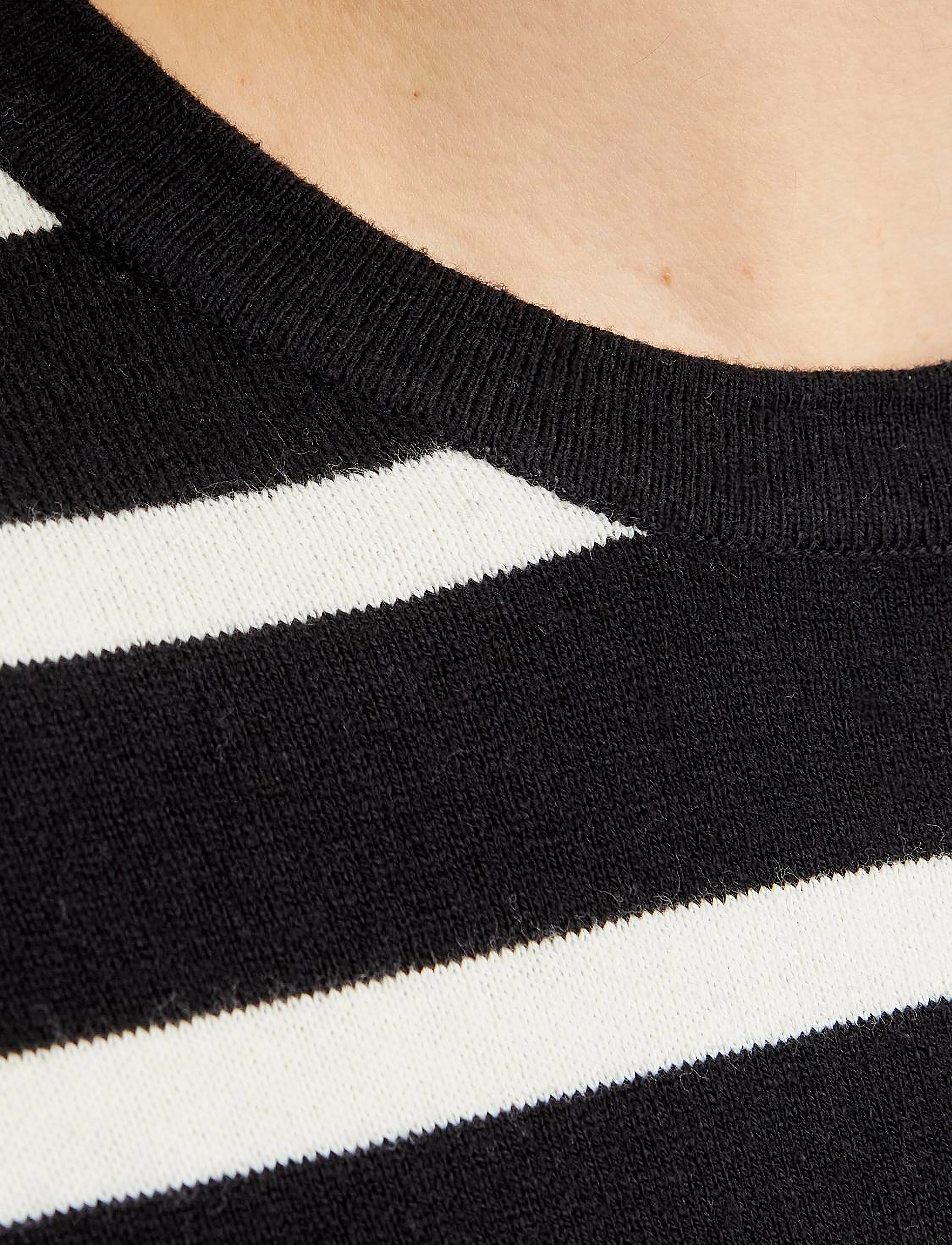 Jack & Jones - JJEEMIL KNIT TEE SS LN - laveste priser - black - 2