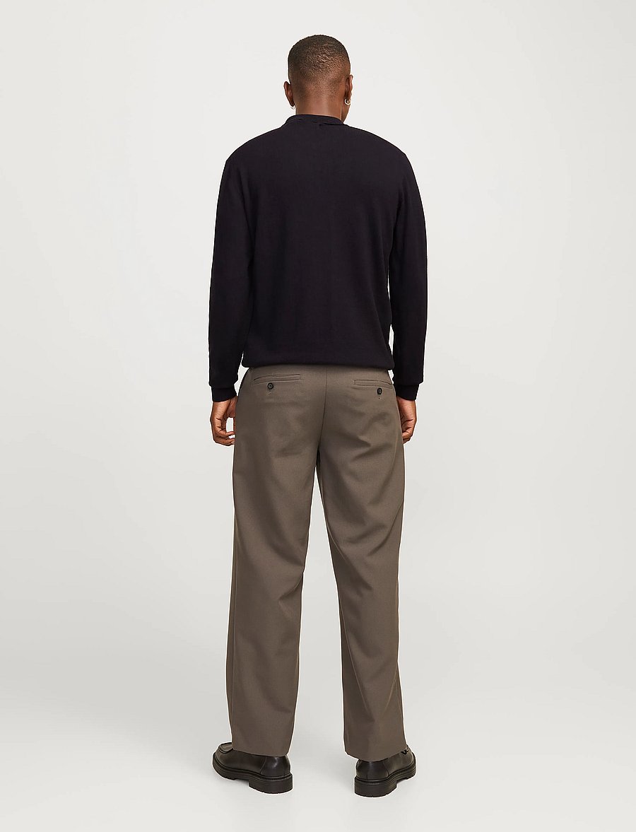 Jack & Jones - JJEEMIL KNIT POLO HALF ZIP LS NOOS - half zip jumpers - black - 2