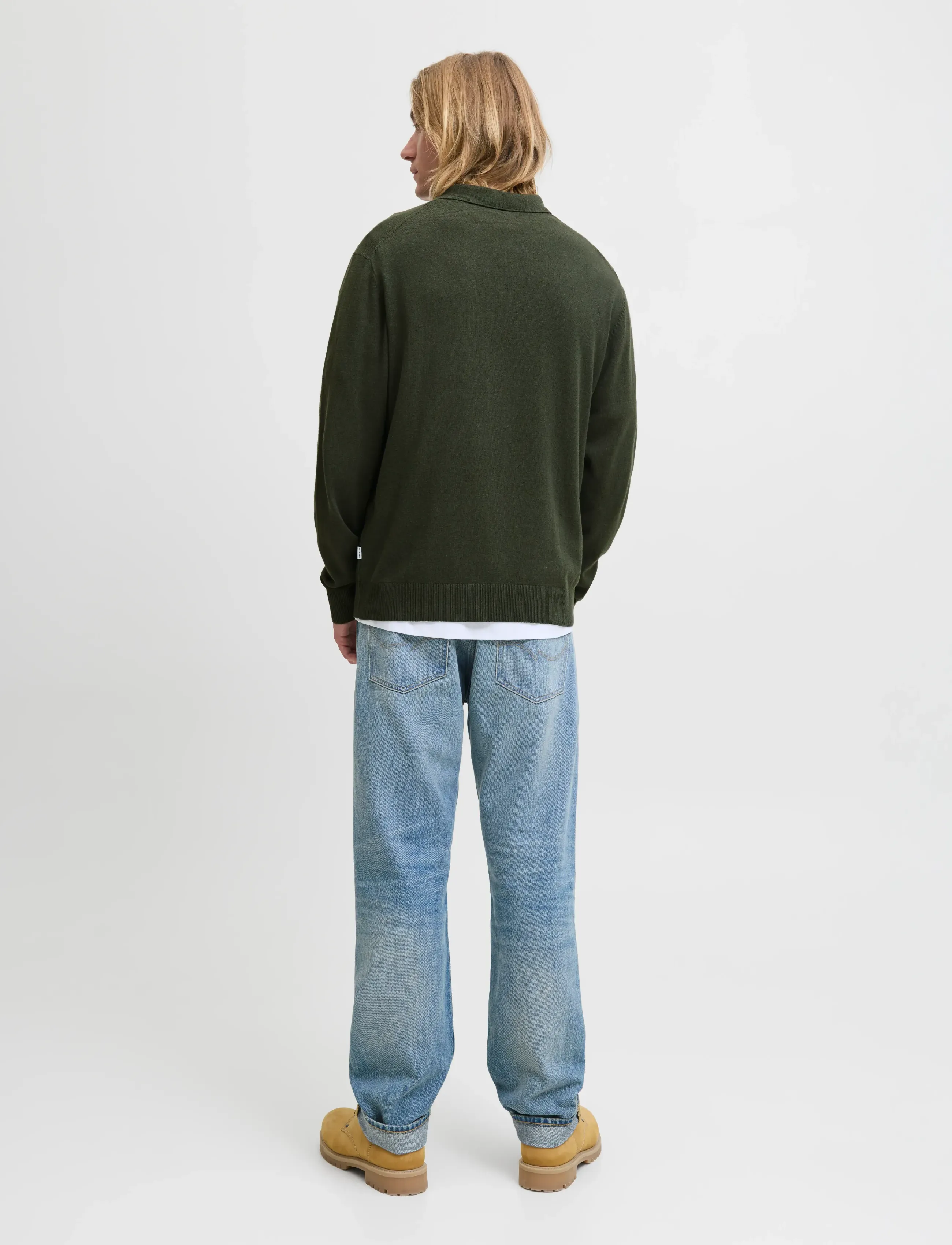 Jack & Jones - JJEEMIL KNIT POLO HALF ZIP LS NOOS - halfzip strik - duffel bag - 2