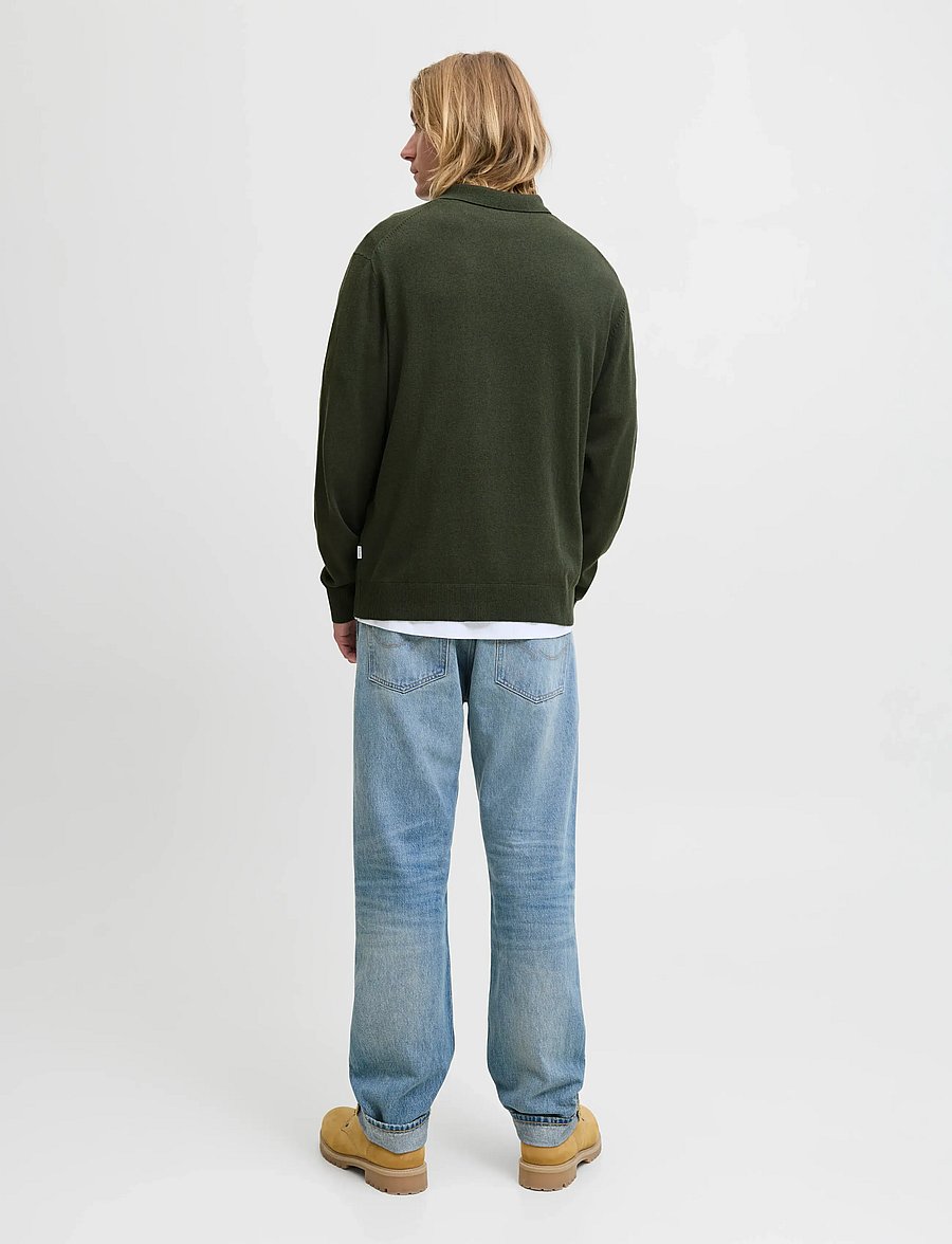 Jack & Jones - JJEEMIL KNIT POLO HALF ZIP LS NOOS - pullover mit halbem reißverschluss - duffel bag - 2