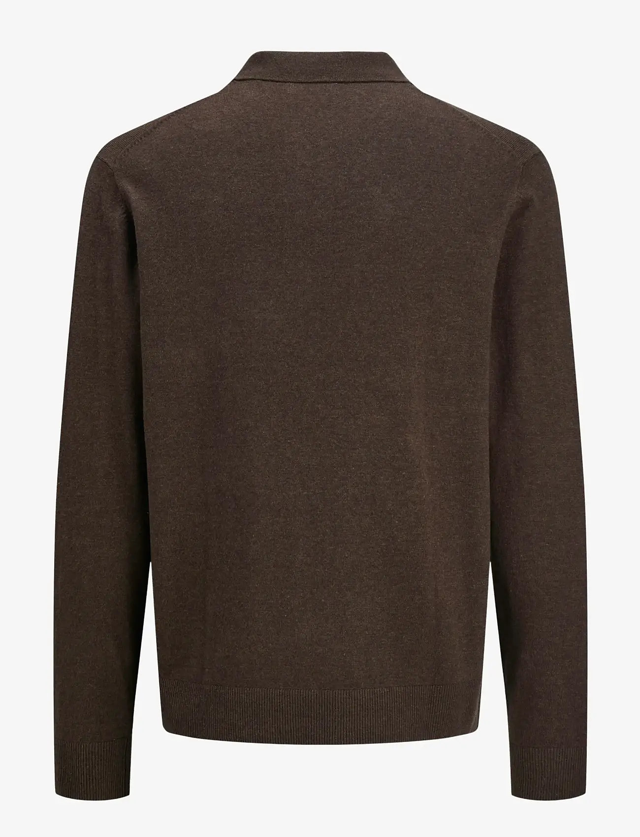 Jack & Jones - JJEEMIL KNIT POLO HALF ZIP LS NOOS - halfzip strik - mulch - 2