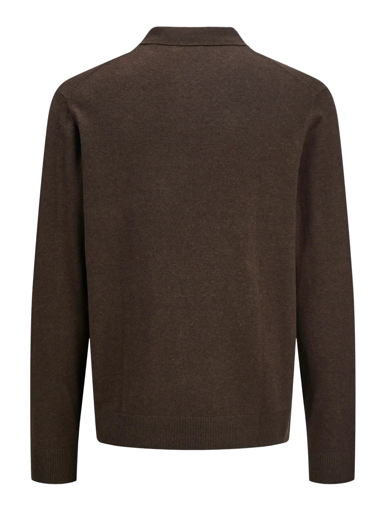 Jack & Jones - JJEEMIL KNIT POLO HALF ZIP LS NOOS - halfzip strik - mulch - 2