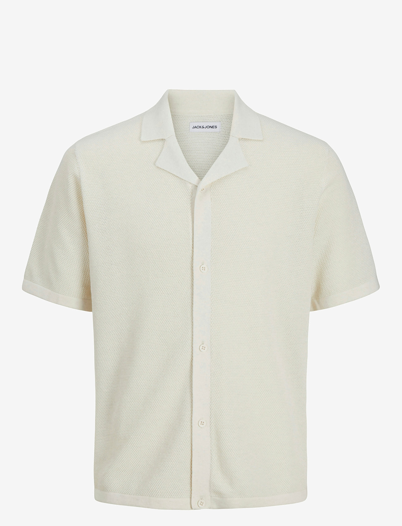 Jack & Jones - JJORION KNIT RESORT SS - marškiniai trumpomis rankovėmis - cloud dancer - 1