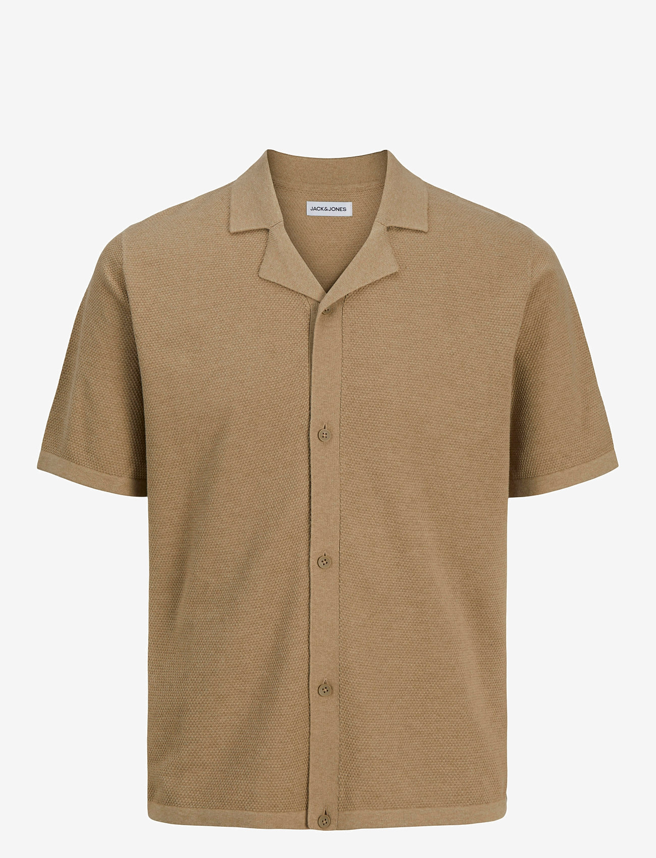 Jack & Jones - JJORION KNIT RESORT SS - kortærmede skjorter - coriander - 1