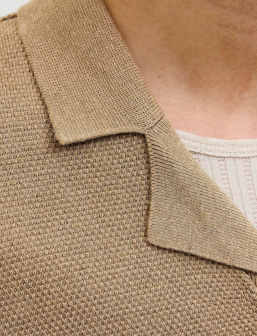 Jack & Jones - JJORION KNIT RESORT SS - lühikeste varrukatega särgid - coriander - 3