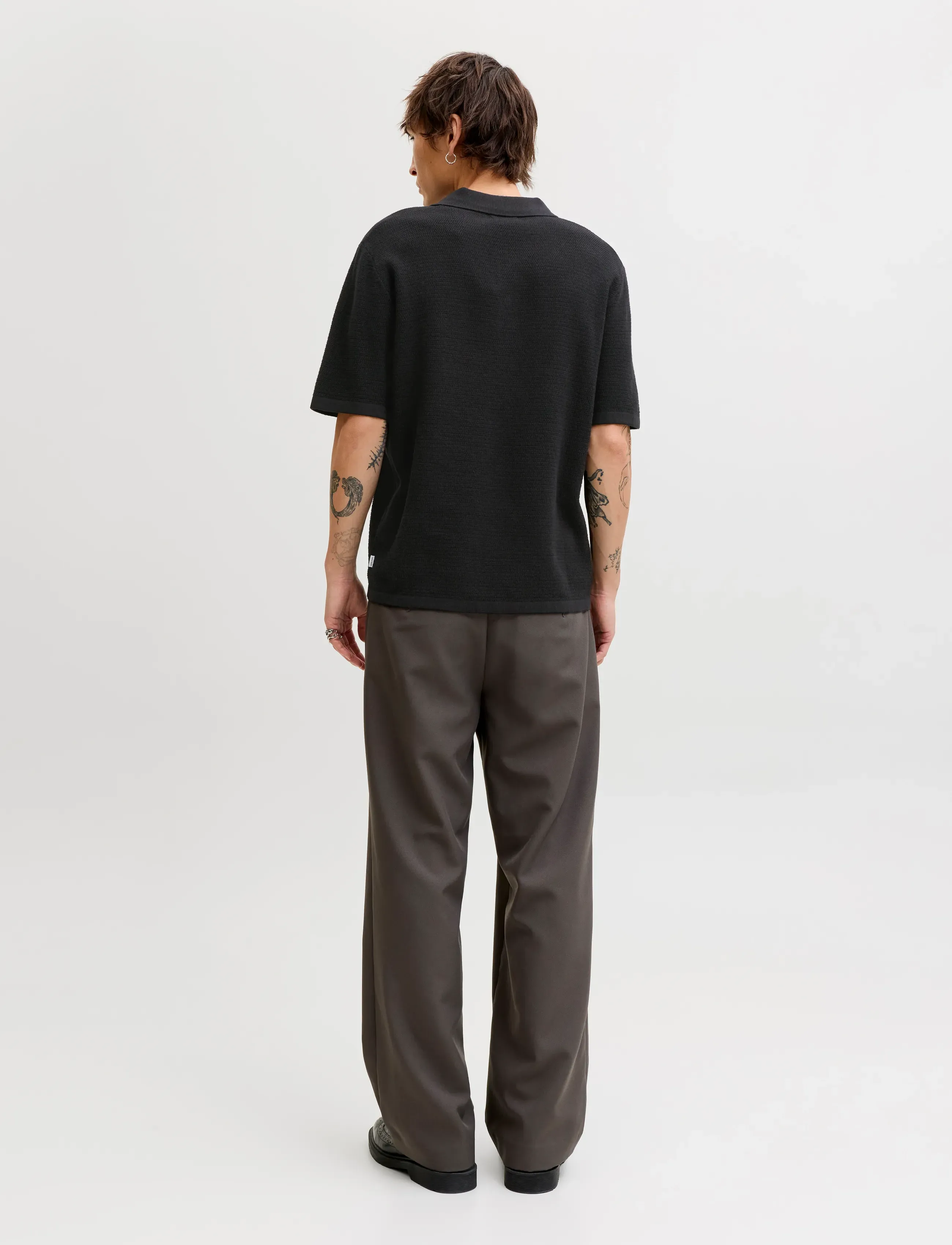 Jack & Jones - JJEGEORGE KNIT POLO SS SN - polostrik - black - 2