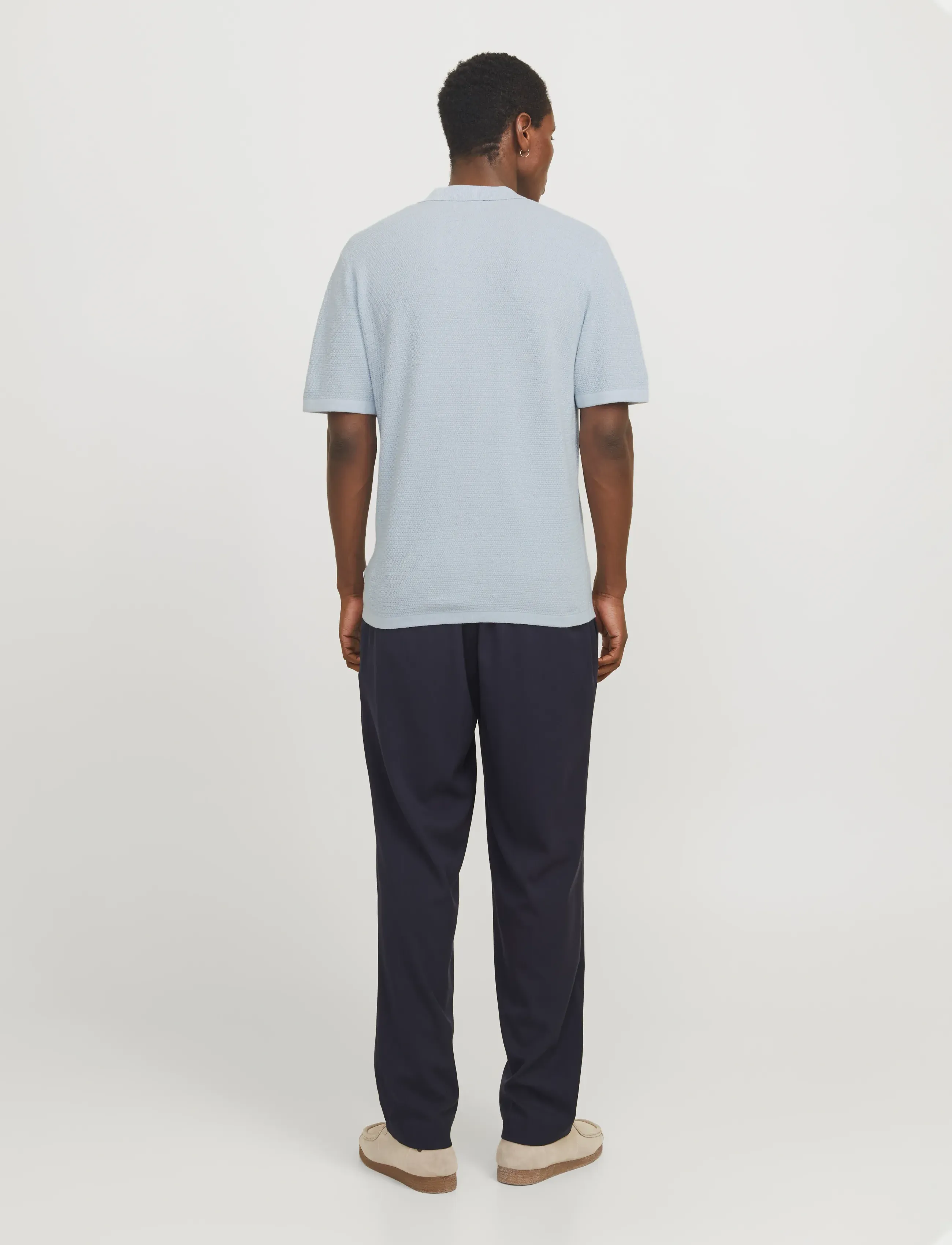 Jack & Jones - JJEGEORGE KNIT POLO SS SN - polostrik - chambray blue - 2