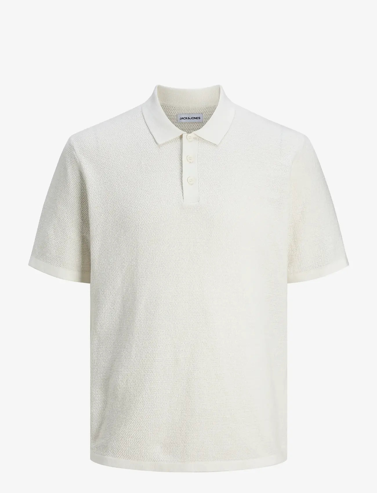 Jack & Jones - JJEGEORGE KNIT POLO SS SN - trikotažiniai polo marškinėliai - cloud dancer - 1