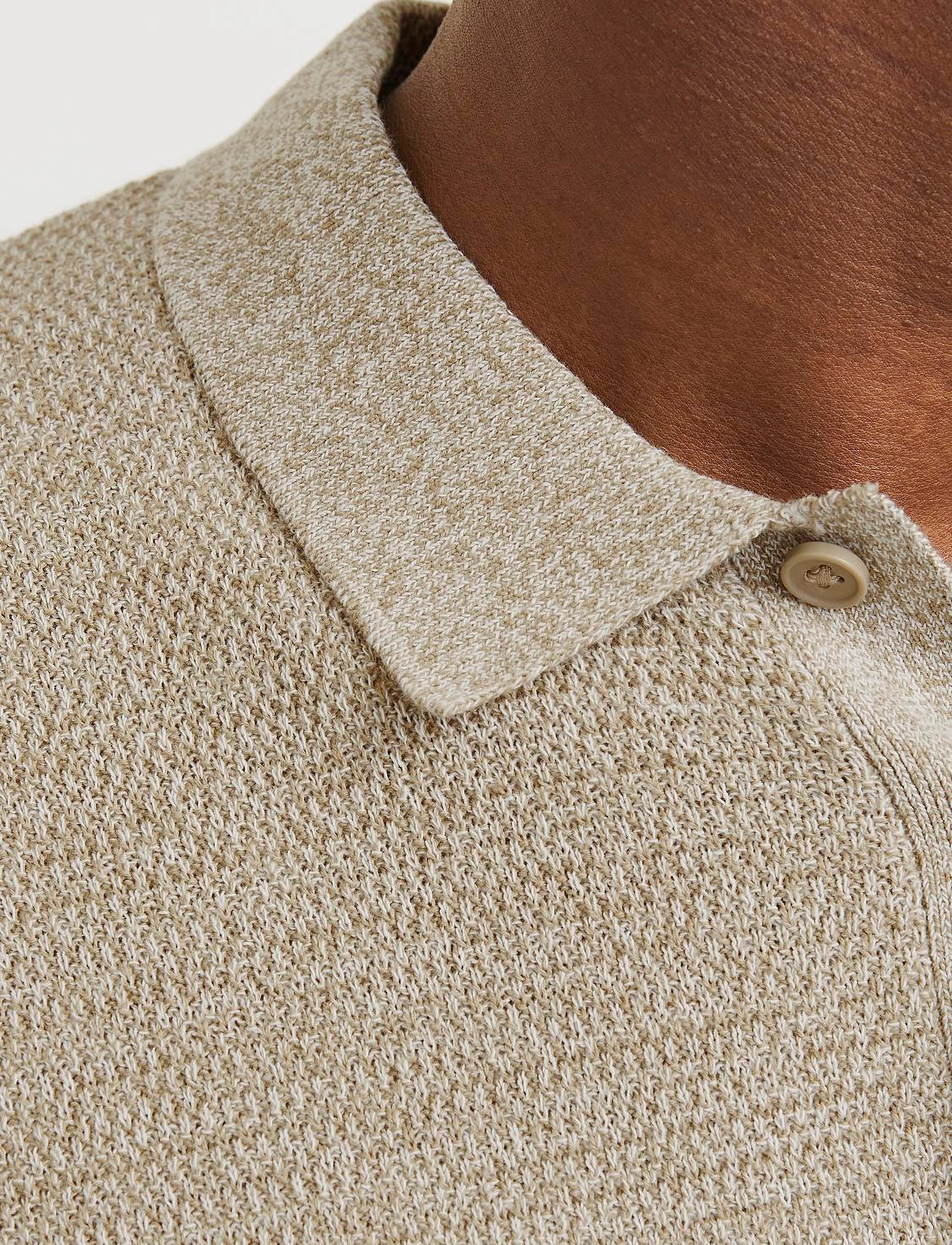 Jack & Jones - JJEGEORGE KNIT POLO SS SN - gestrickte polohemden - coriander - 2