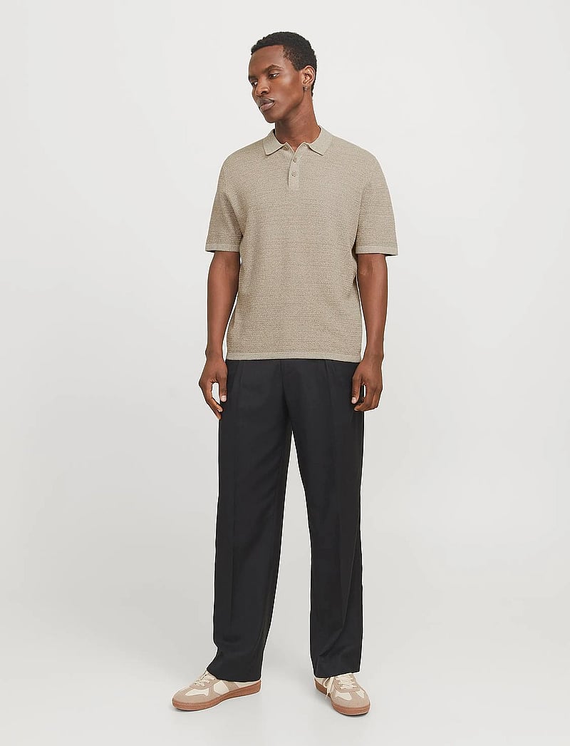Jack & Jones - JJEGEORGE KNIT POLO SS SN - kootud polosärgid - coriander - 5