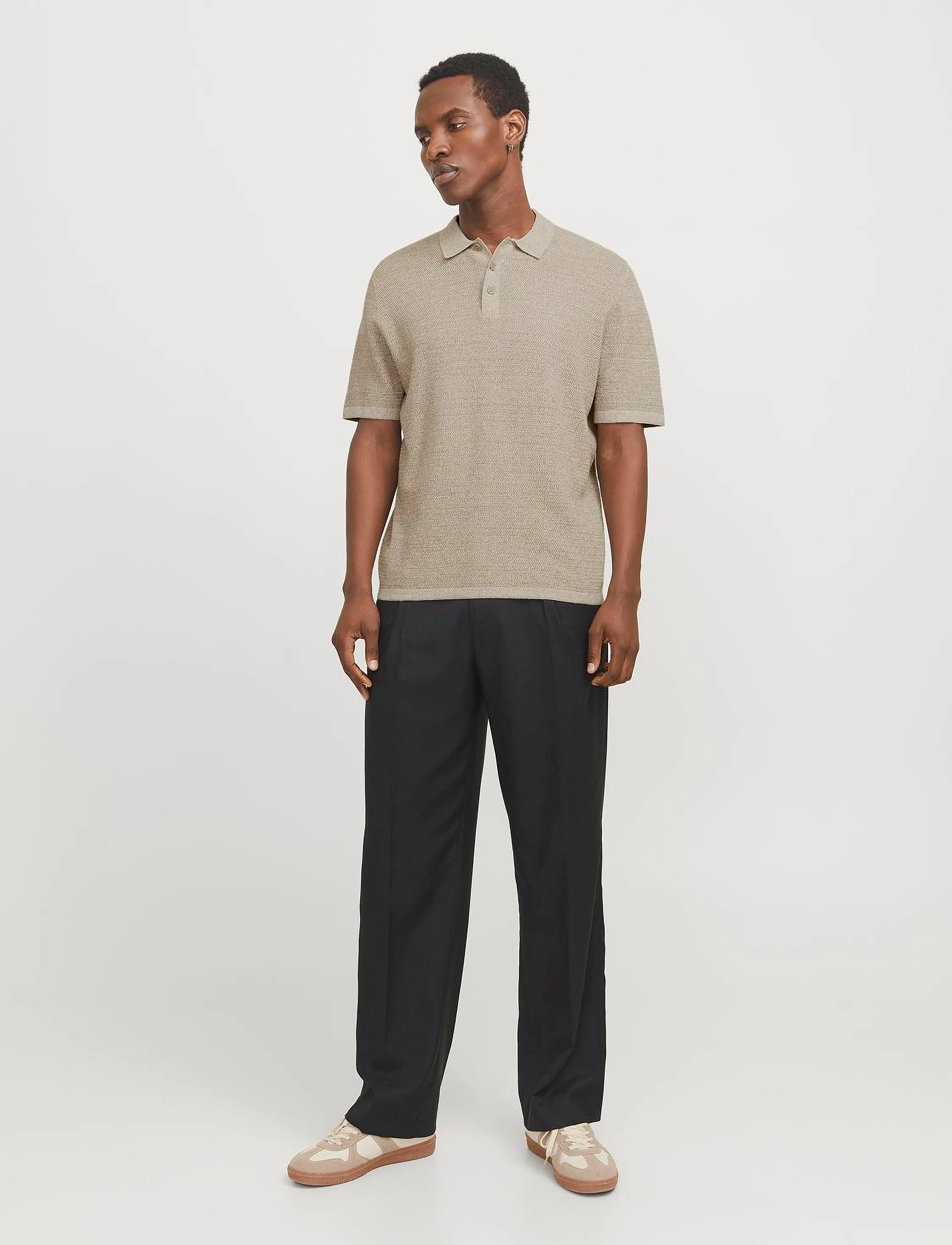 Jack & Jones - JJEGEORGE KNIT POLO SS SN - gestrickte polohemden - coriander - 5