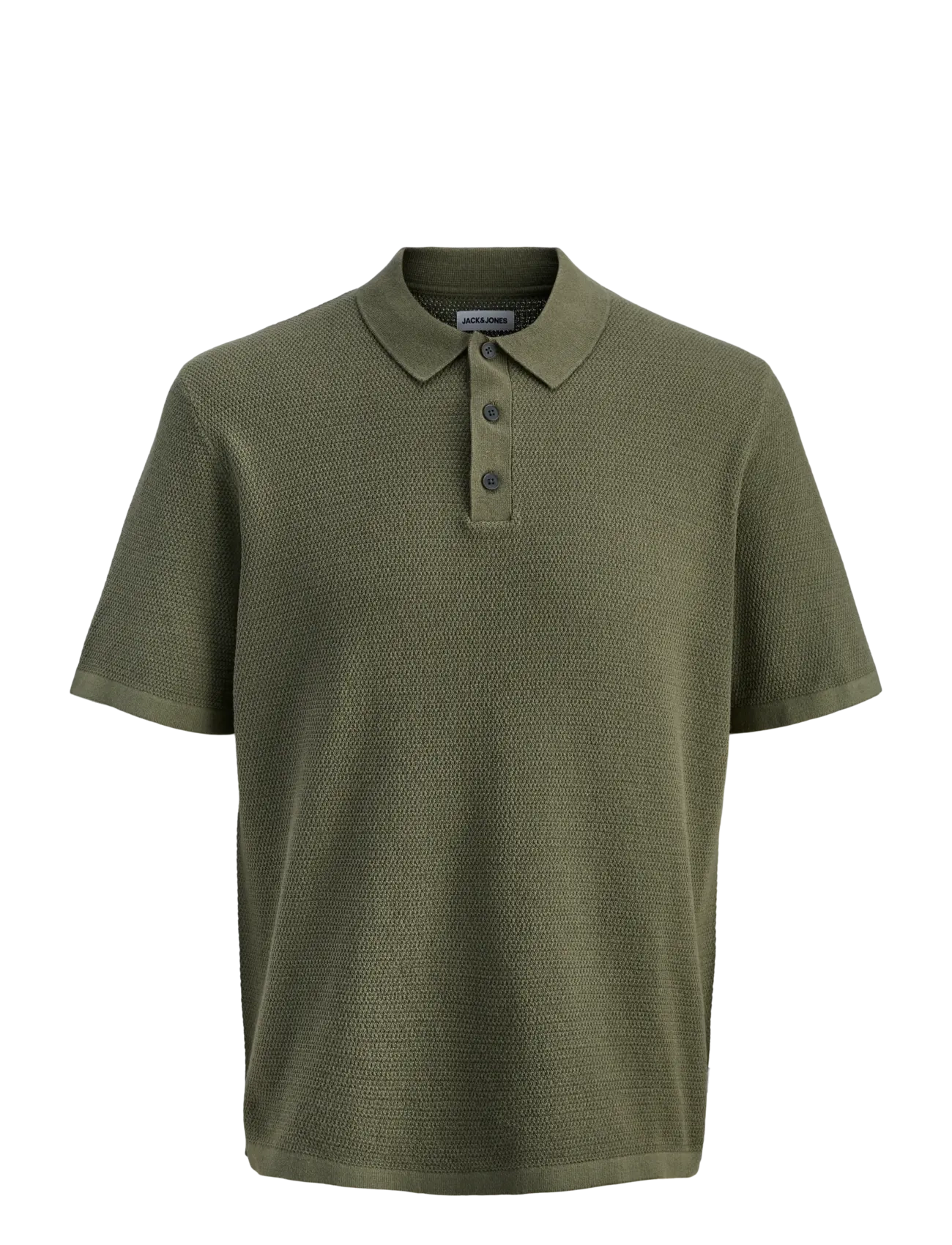 Jack & Jones JJEGEORGE KNIT POLO SS SN - Jack & Jones - DUSTY OLIVE / khaki/green