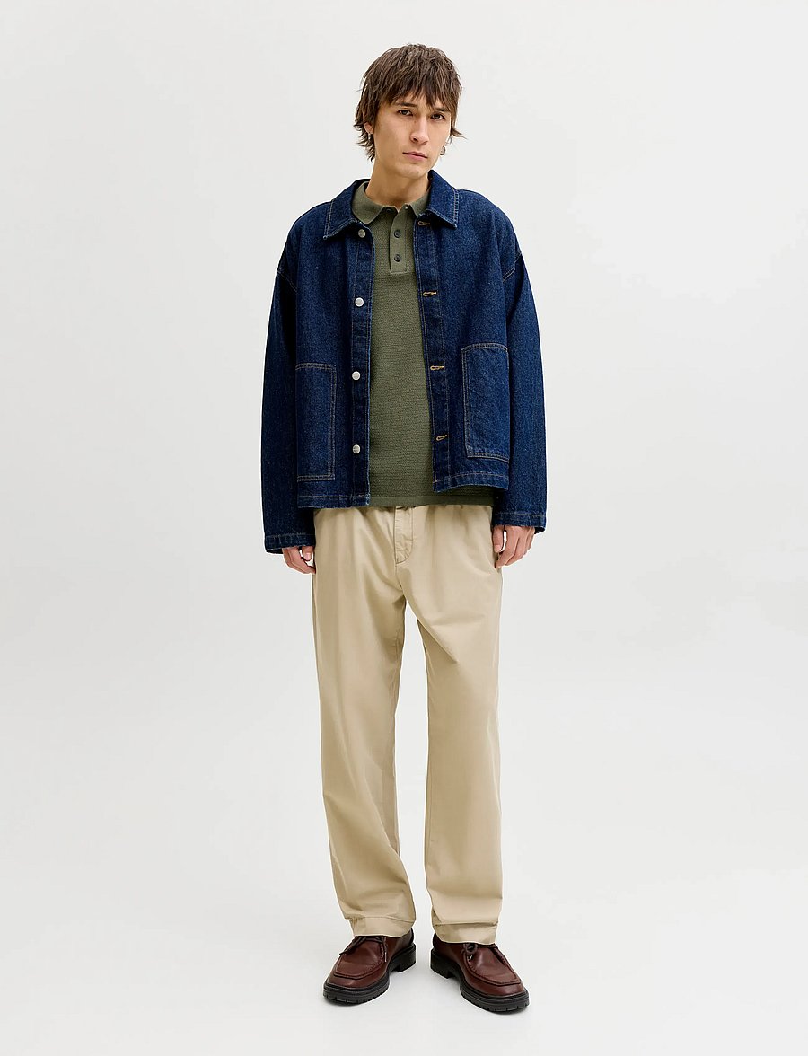 Jack & Jones - JJEGEORGE KNIT POLO SS SN - kootud polosärgid - dusty olive - 3