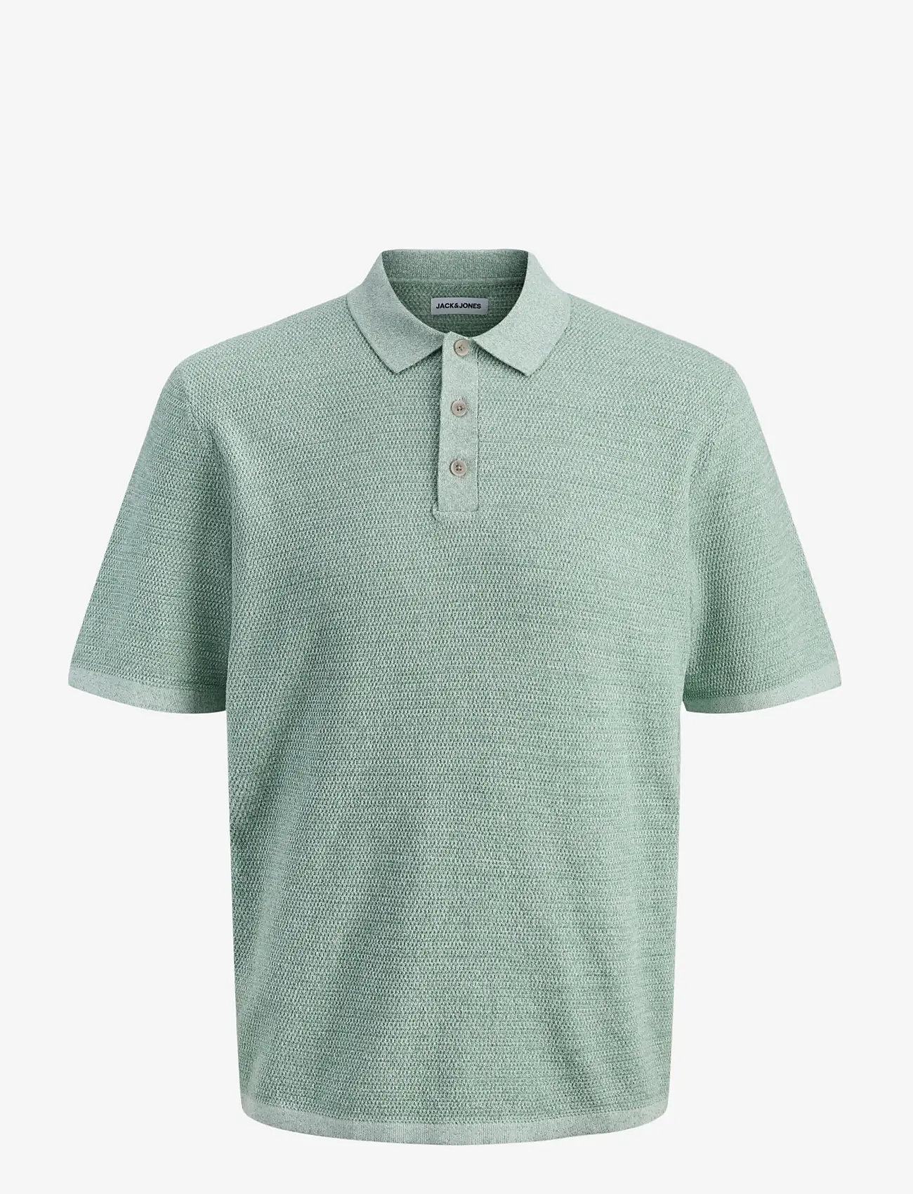 Jack & Jones - JJEGEORGE KNIT POLO SS SN - polostrik - granite green - 1