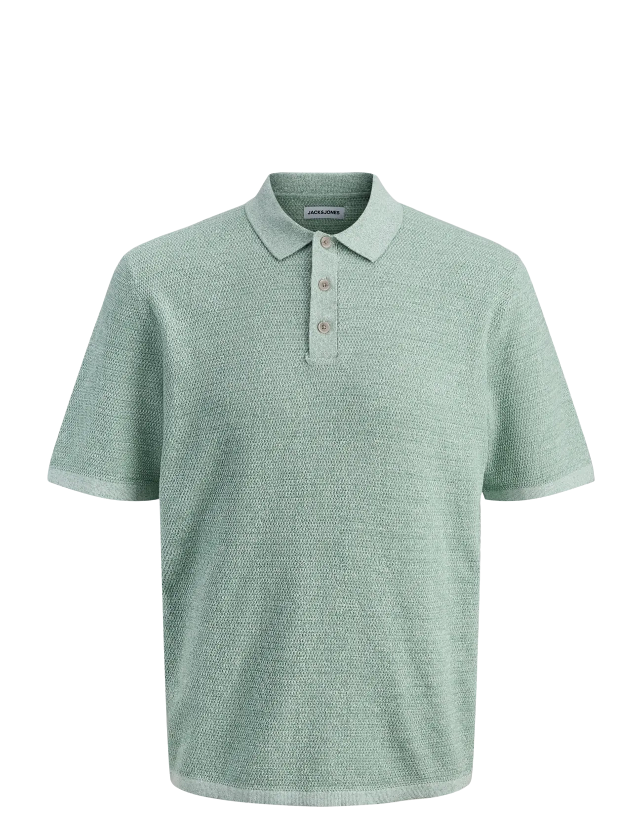 Jack & Jones JJEGEORGE KNIT POLO SS SN - Jack & Jones - GRANITE GREEN / green