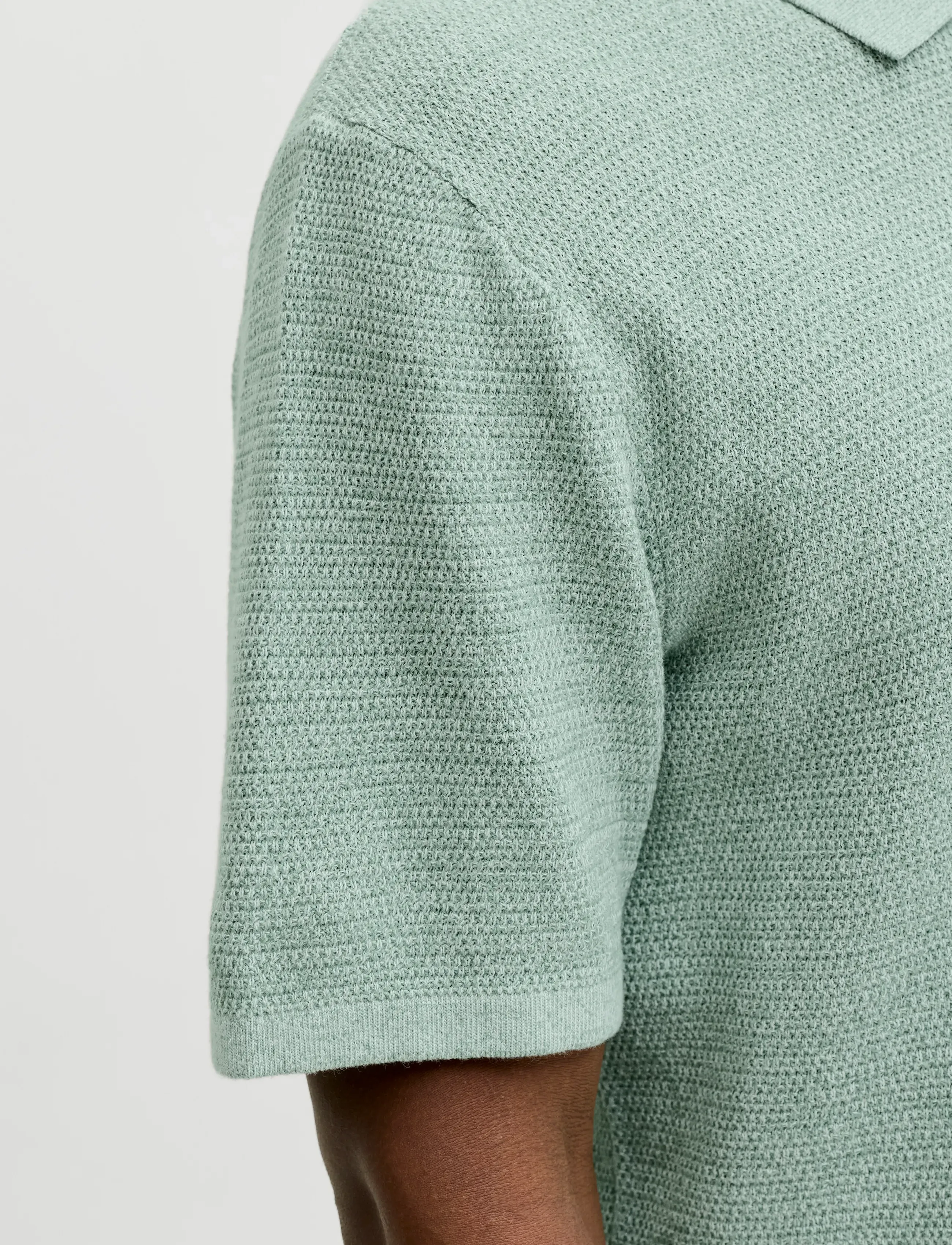 JACK & JONES Jjegeorge Knit Polo Ss Sn pikéer herr – bild 6