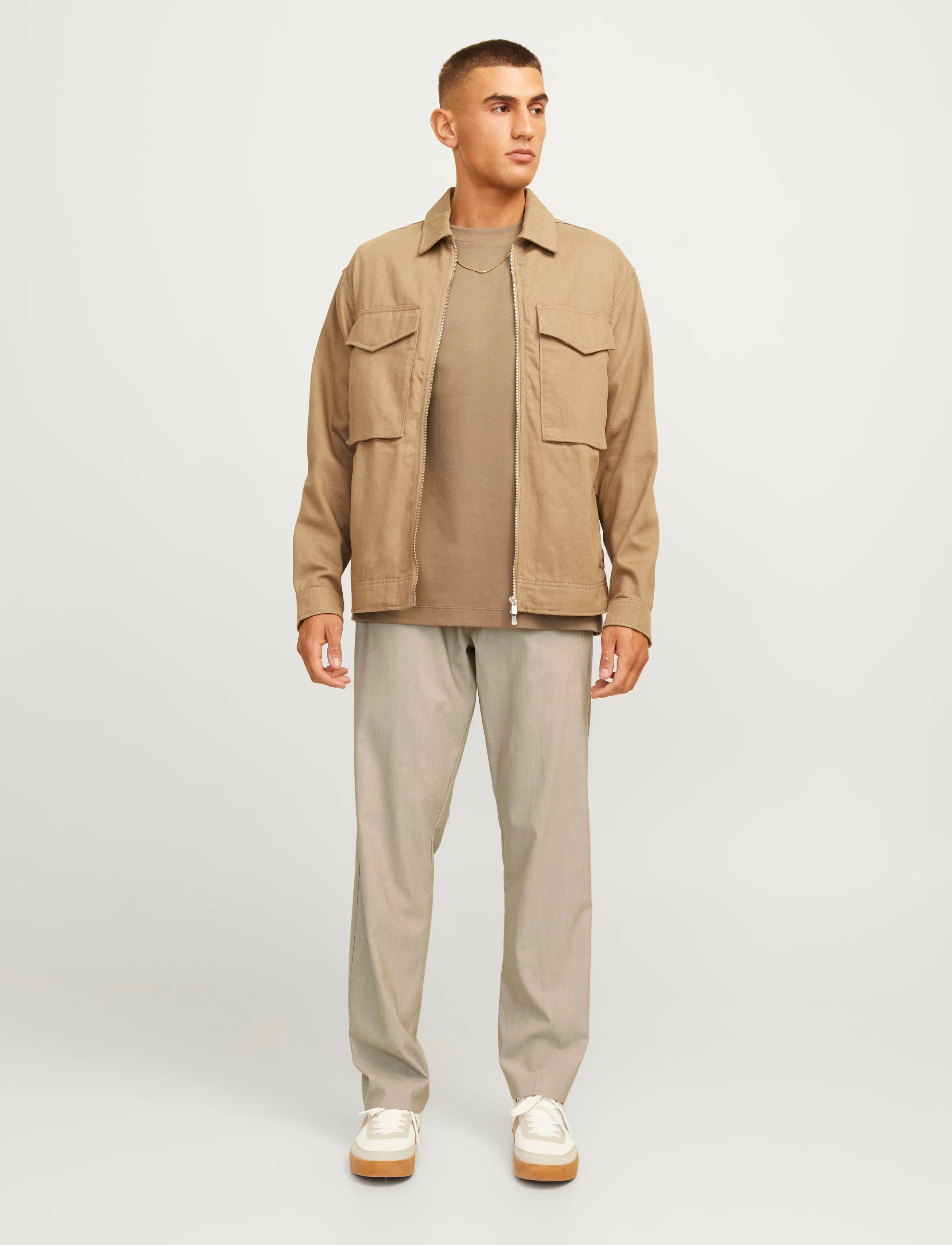Jack & Jones - JPSTKANE EDWIN JOGGER NOOS - casual byxor - beige - 4
