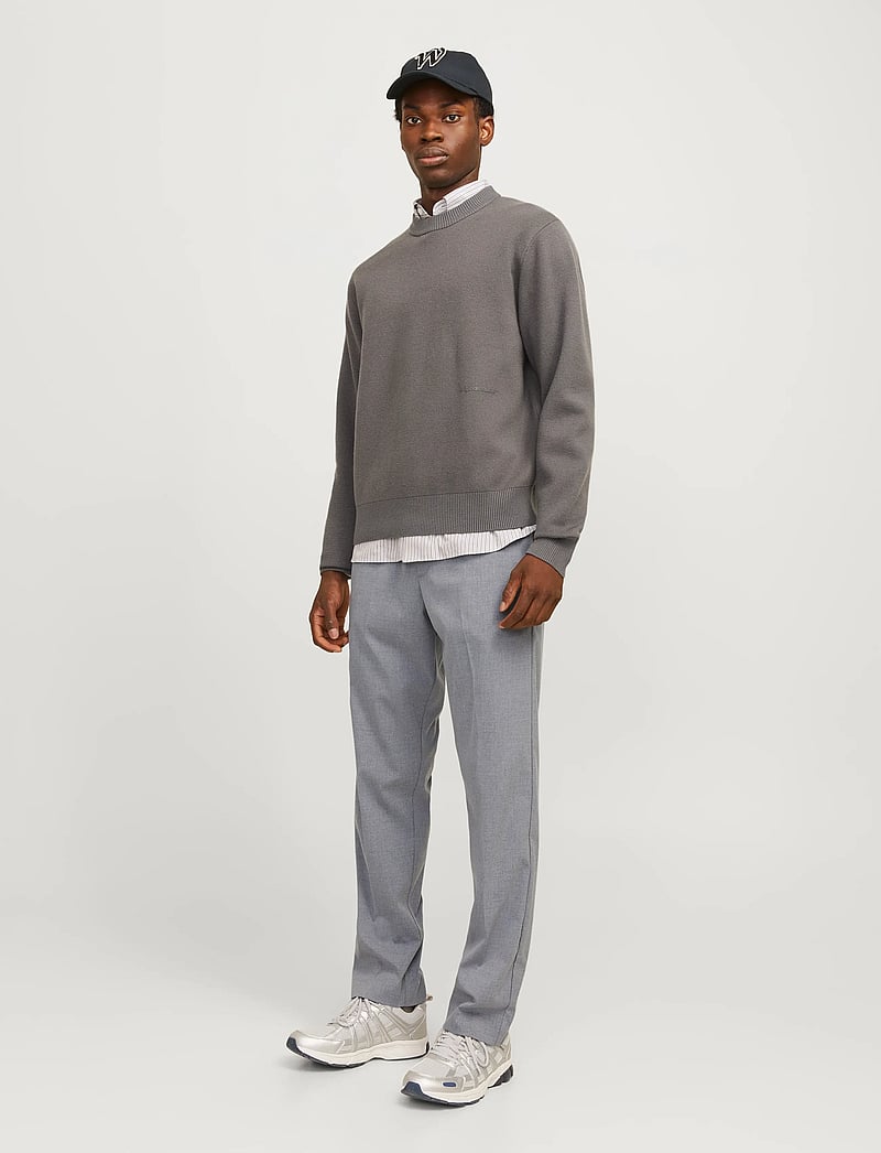Jack & Jones - JPSTKANE EDWIN JOGGER NOOS - casual byxor - grey melange - 4