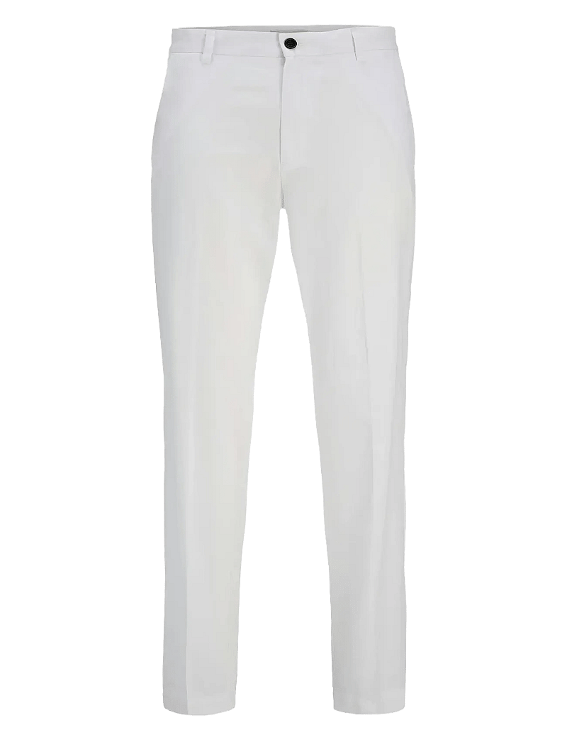 Jack & Jones - JPSTKARL JJSUMMER CHINO LN STYD - leinenhosen - bright white - 0