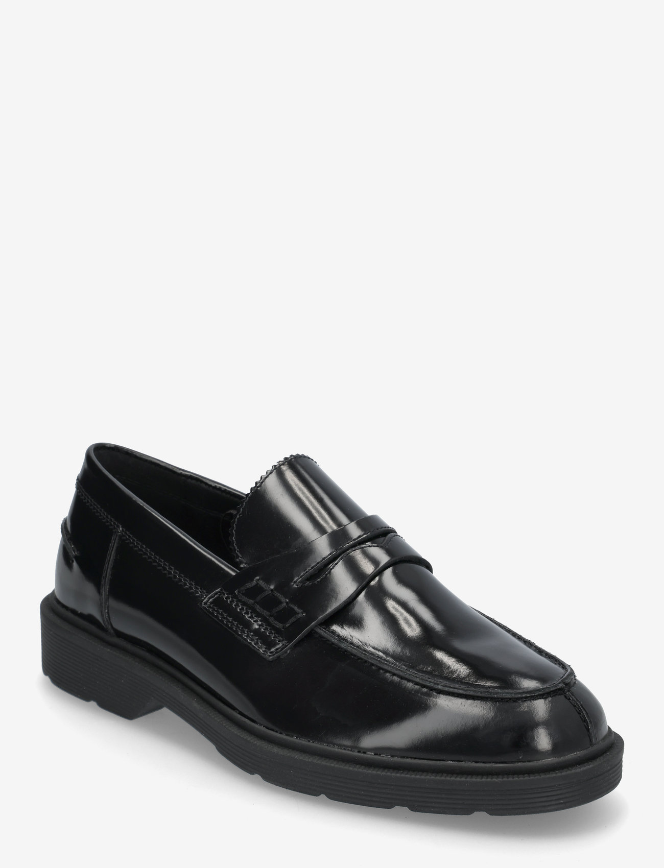 Jack & Jones - JFWDAX LEATHER LOAFER STYD NOOS - kollektioner - black - 1