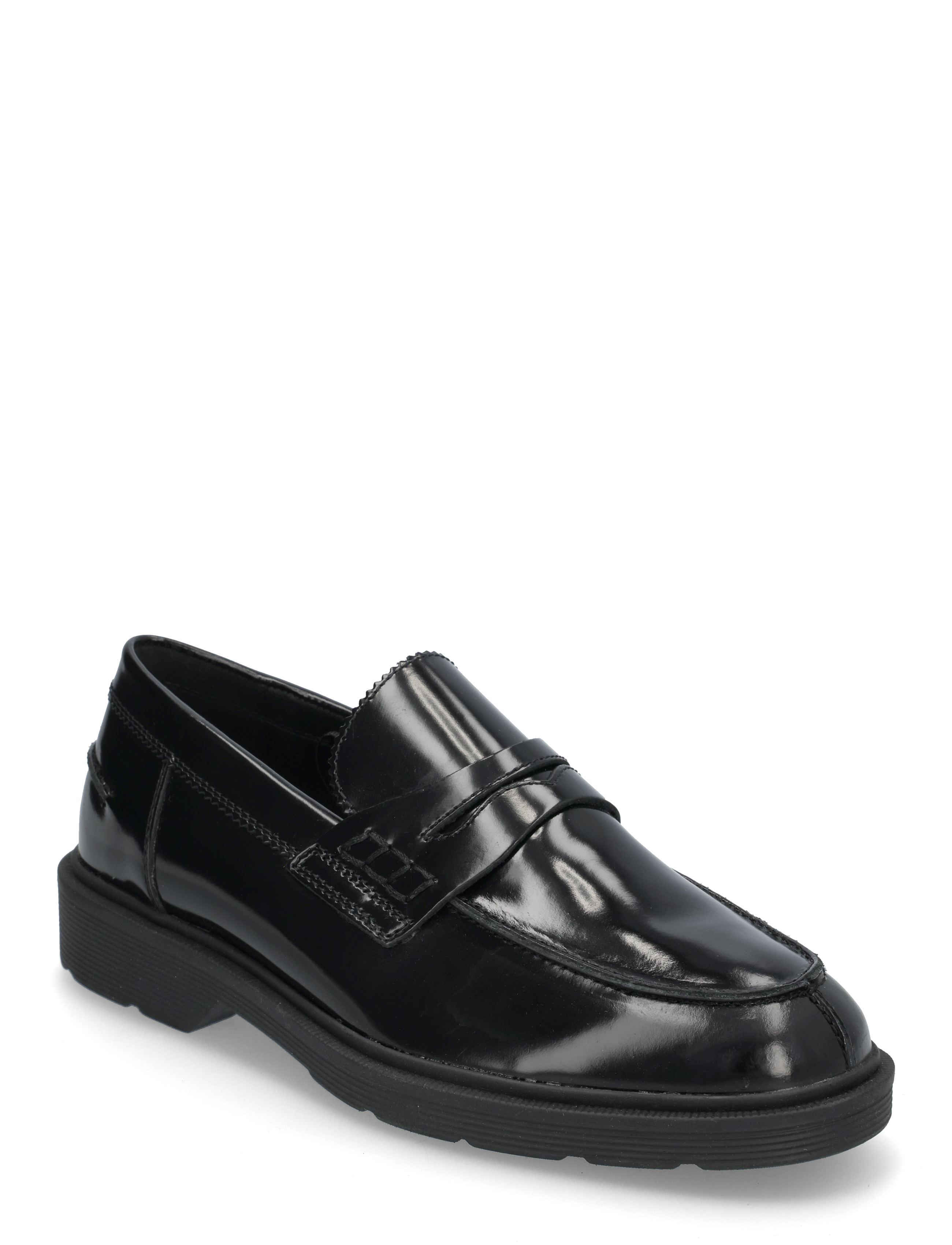 Jack & Jones JFWDAX LEATHER LOAFER NOOS - Loafers - BLACK / black
