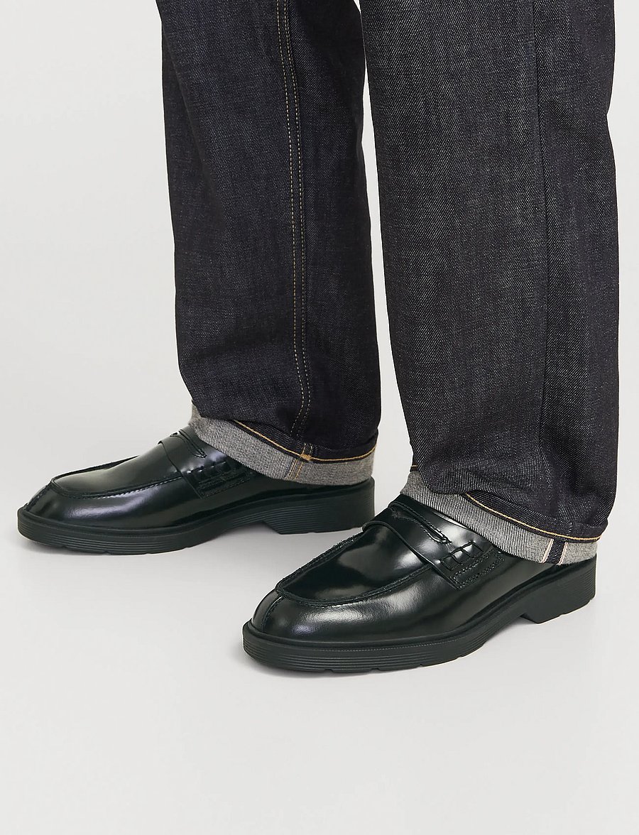 Jack & Jones - JFWDAX LEATHER LOAFER NOOS - nos éditoriaux - black - 0