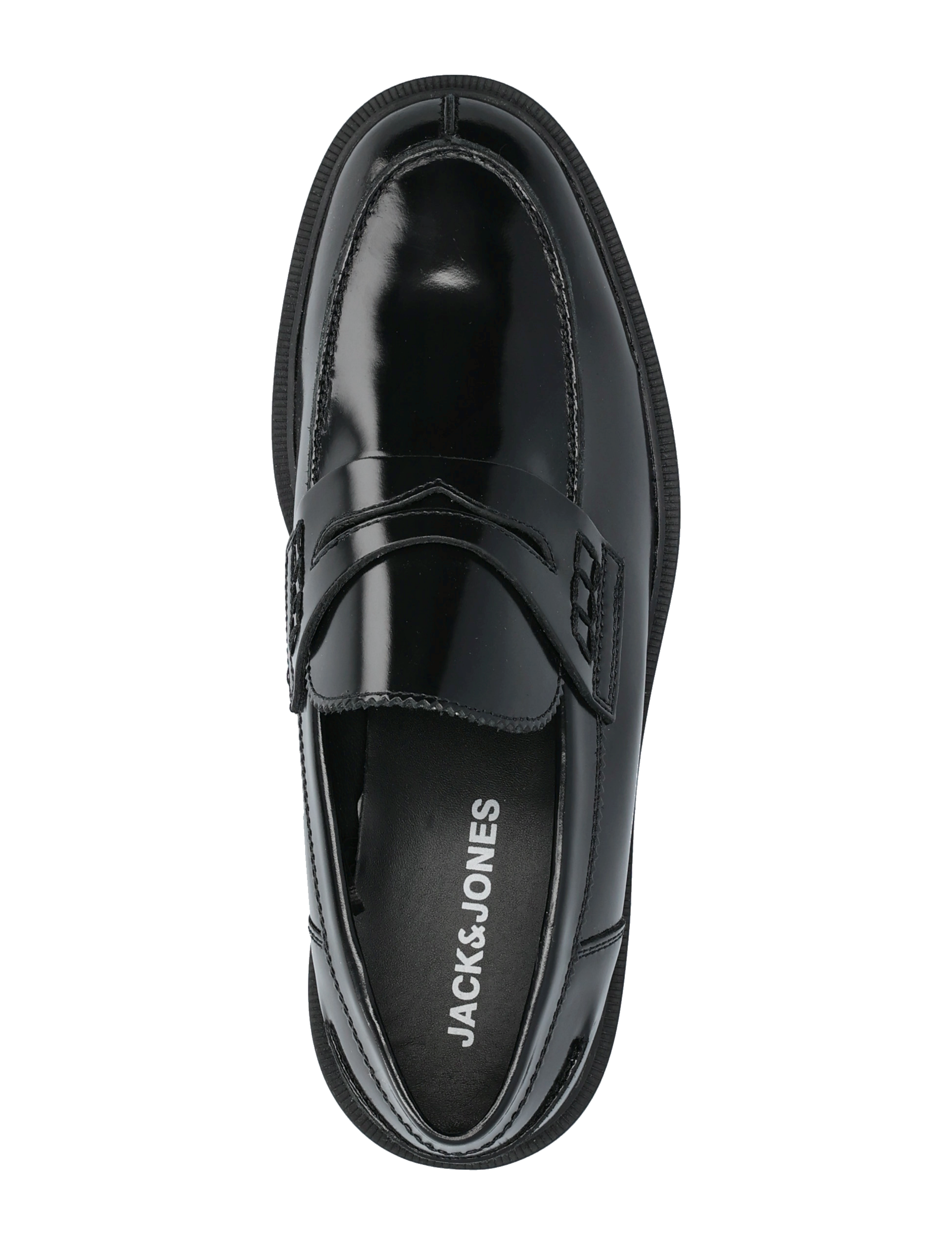 Jack & Jones - JFWDAX LEATHER LOAFER STYD NOOS - kollektionen - black - 4