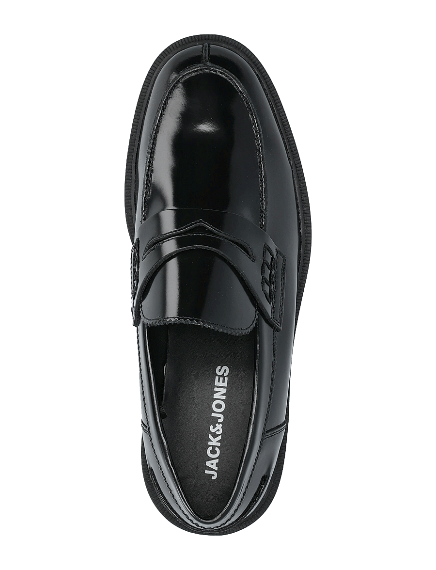 Jack & Jones - JFWDAX LEATHER LOAFER NOOS - nos éditoriaux - black - 4