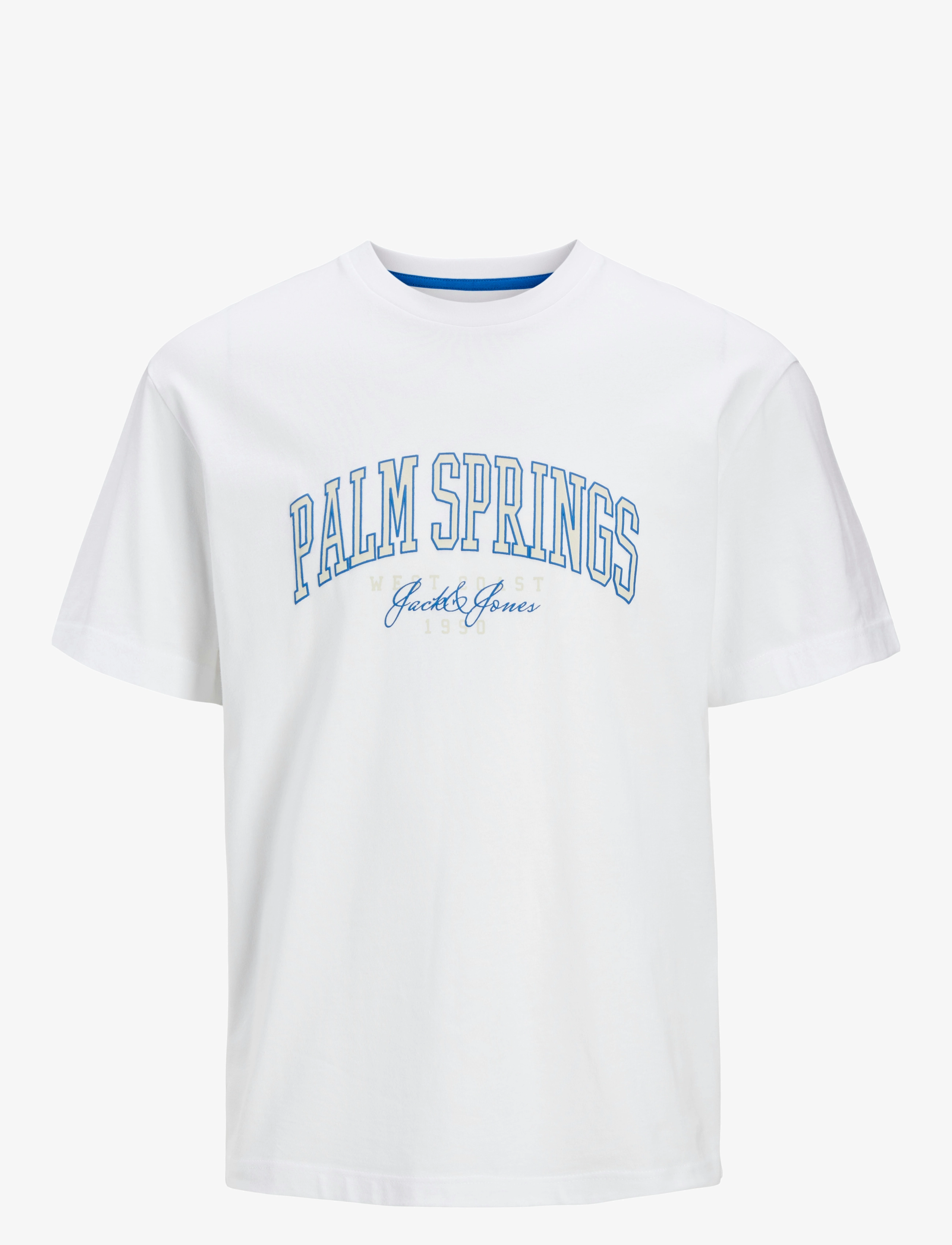 Jack & Jones JJDETROIT TEE SS CREW NECK - T-shirts - WHITE / white