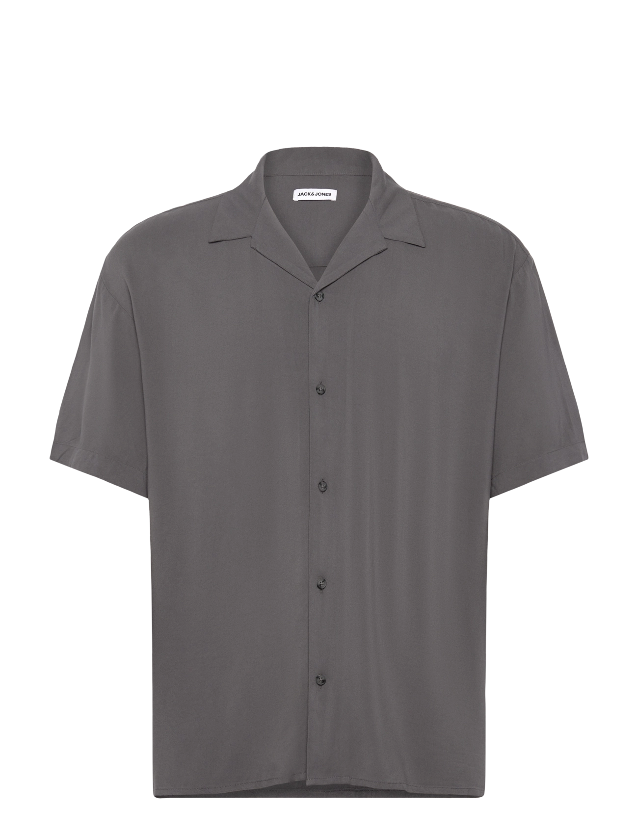 Jack & Jones - JJEJEFF SOLID RESORT SHIRT S/S SN - lyhythihaiset kauluspaidat - castlerock - 1