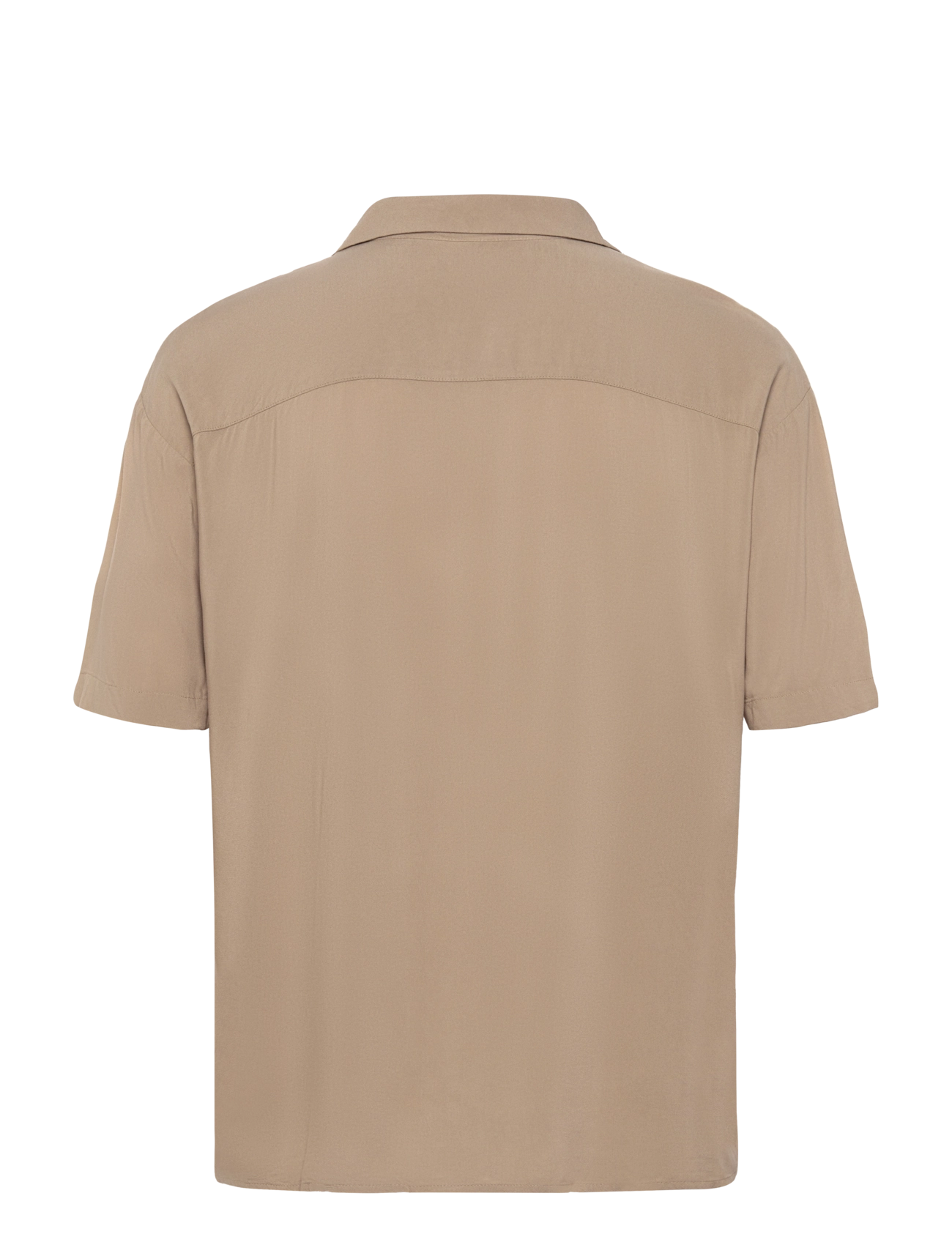 Jack & Jones - JJEJEFF SOLID RESORT SHIRT S/S SN - kurzarmhemden - coriander - 2