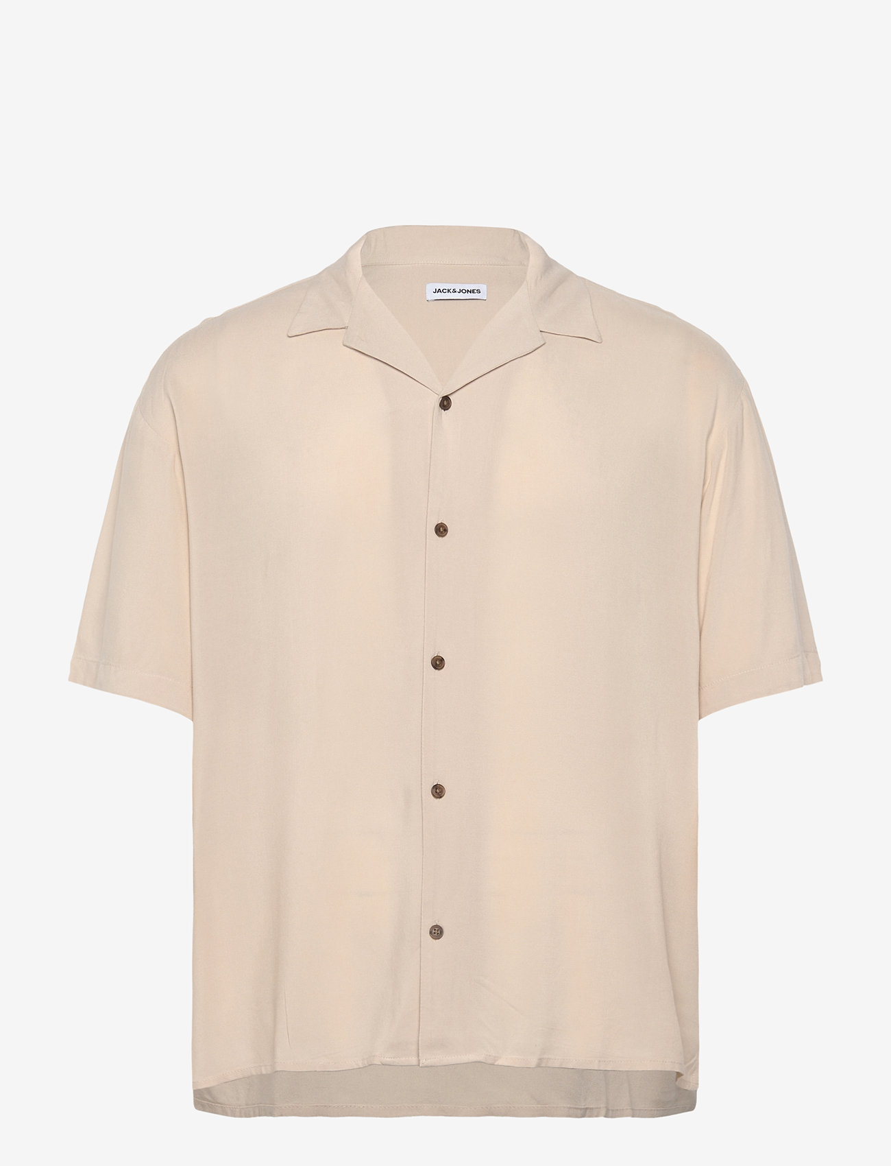 Jack & Jones - JJEJEFF SOLID RESORT SHIRT S/S SN - kortærmede skjorter - moonbeam - 1