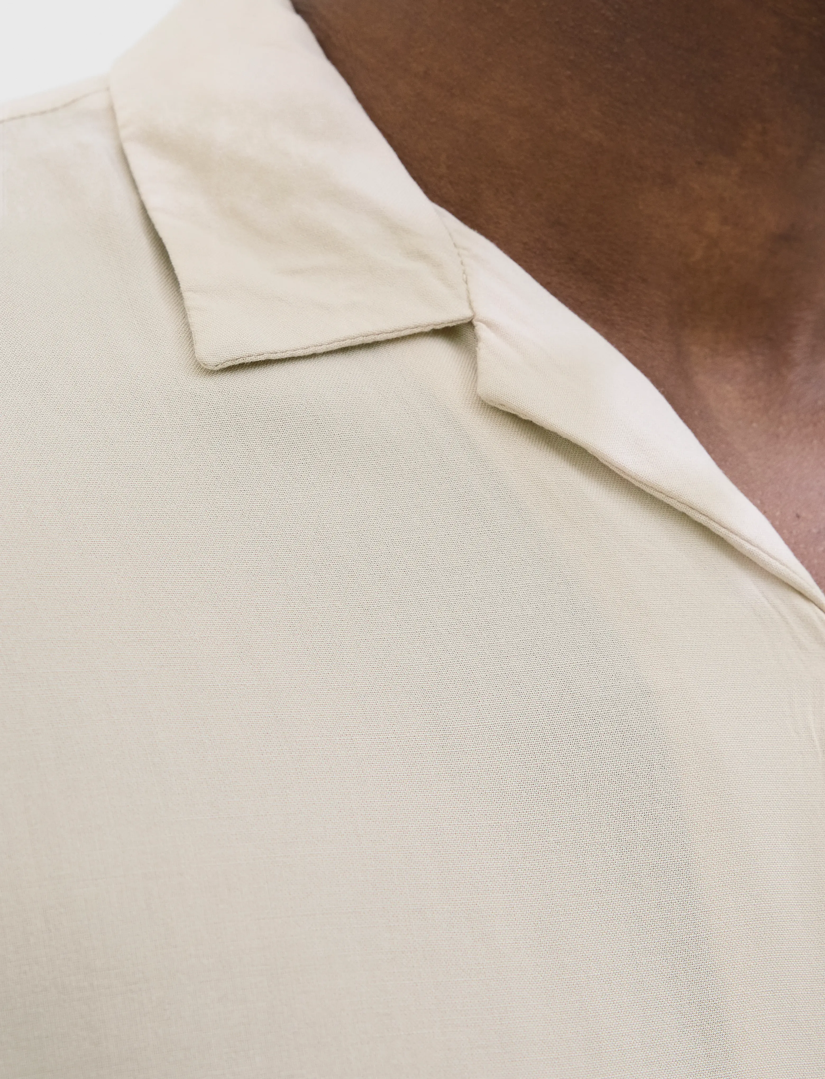 Jack & Jones - JJEJEFF SOLID RESORT SHIRT S/S SN - lyhythihaiset kauluspaidat - moonbeam - 5