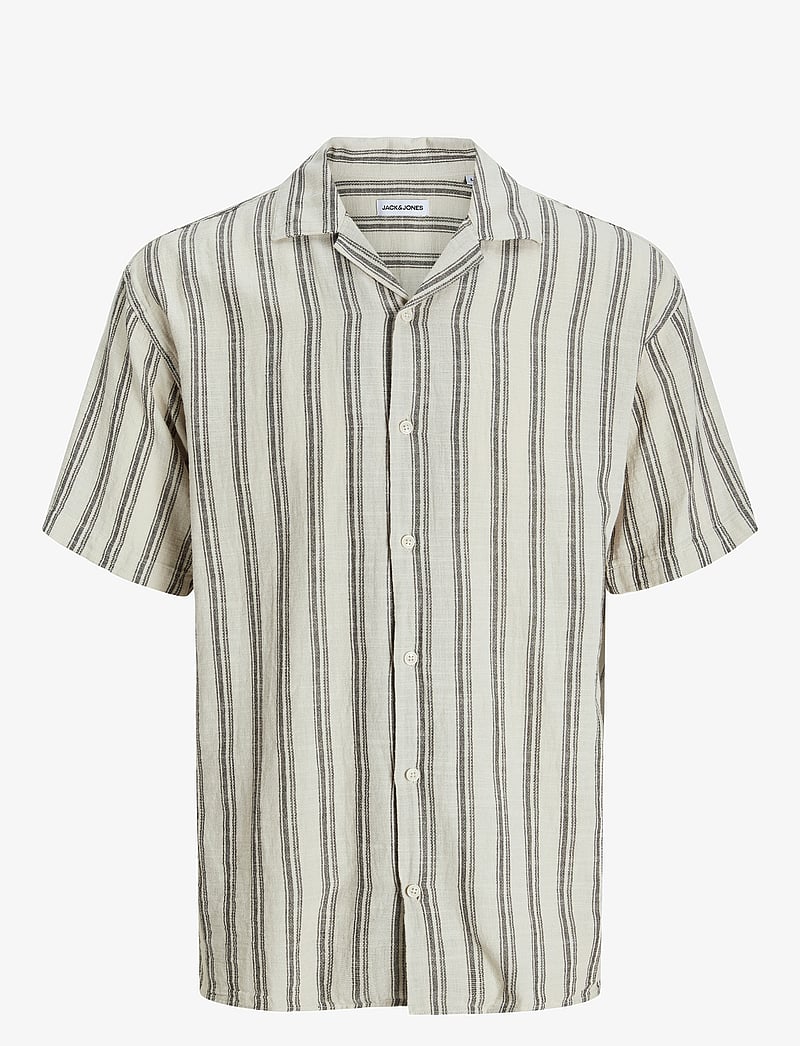 Jack & Jones - JJEENZO STRIPE RESORT SHIRT SS SN - lühikeste varrukatega särgid - moonbeam - 1