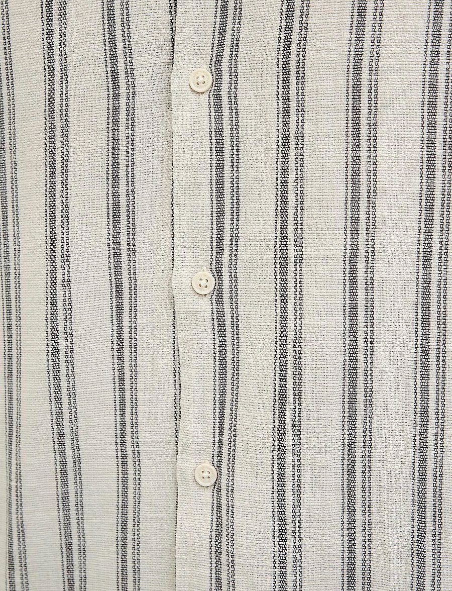 Jack & Jones - JJEENZO STRIPE RESORT SHIRT SS SN - chemises à manches courtes - moonbeam - 5