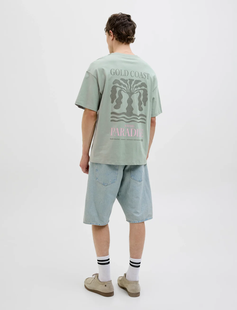 Jack & Jones - JJEAMES TEE SS CREW NECK - kortærmede t-shirts - iceberg green - 3