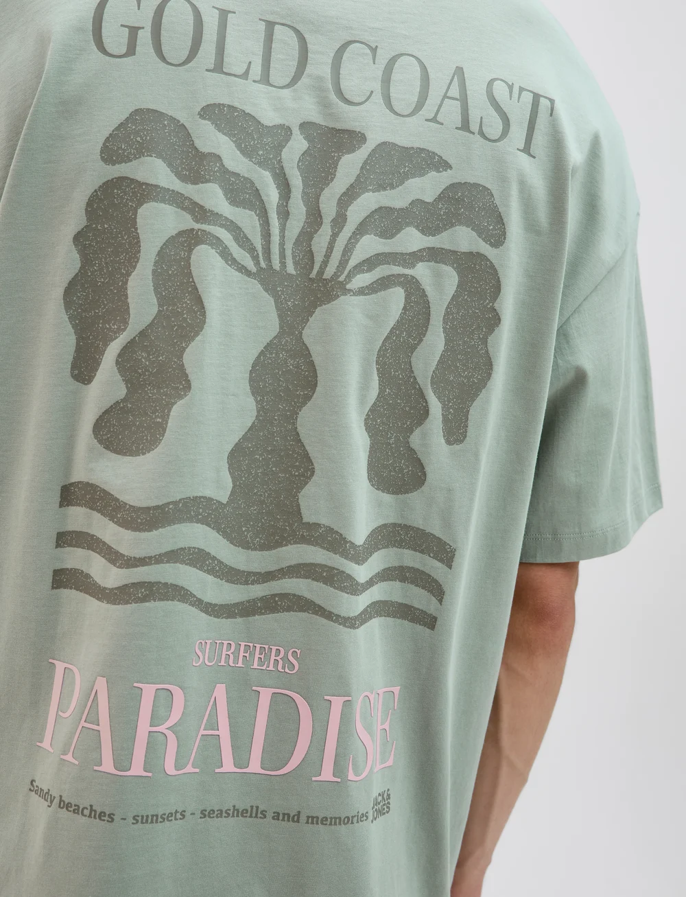 Jack & Jones - JJEAMES TEE SS CREW NECK - kortærmede t-shirts - iceberg green - 4