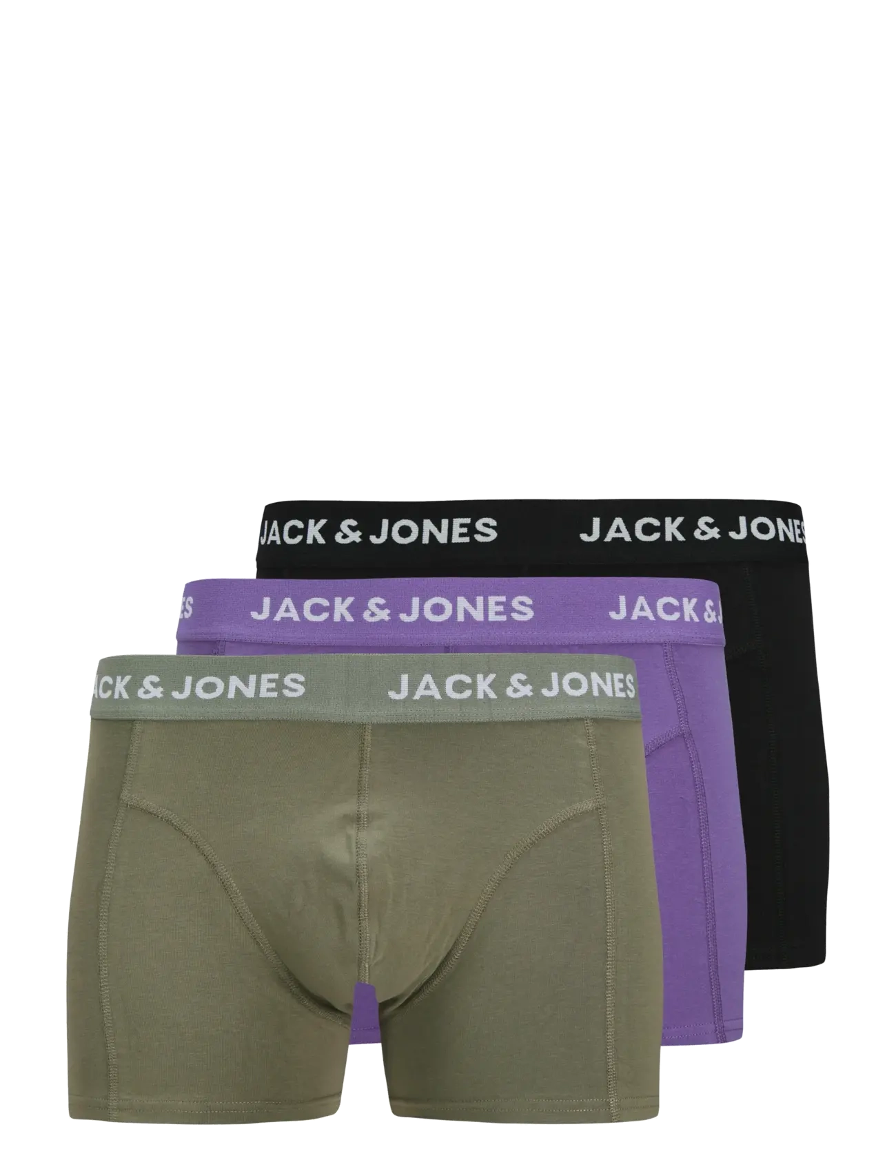 JACK & JONES Jacrob Solid Trunks 3 Pack Sn Khaki - L - Herren