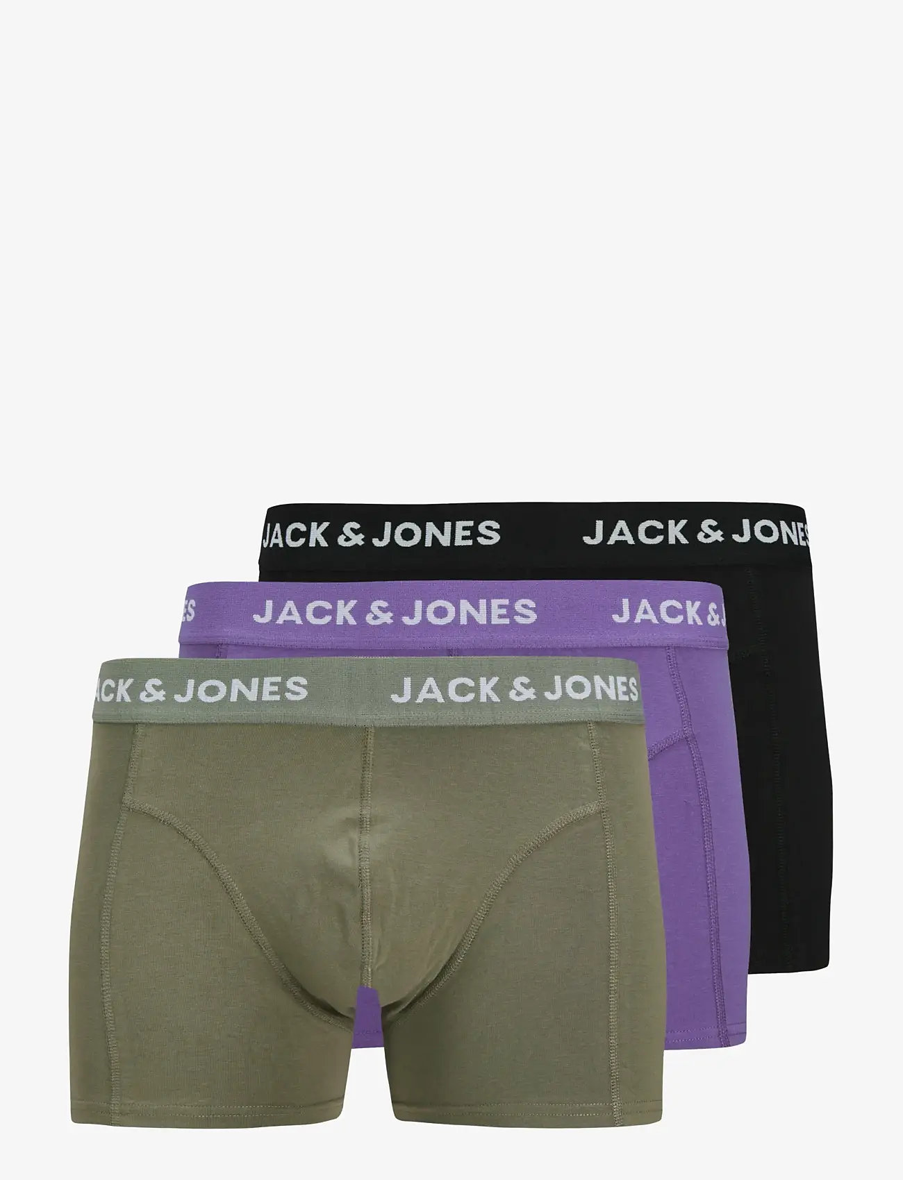 Jack & Jones - JACROB SOLID TRUNKS 3 PACK SN - lägsta priserna - agave green - 0