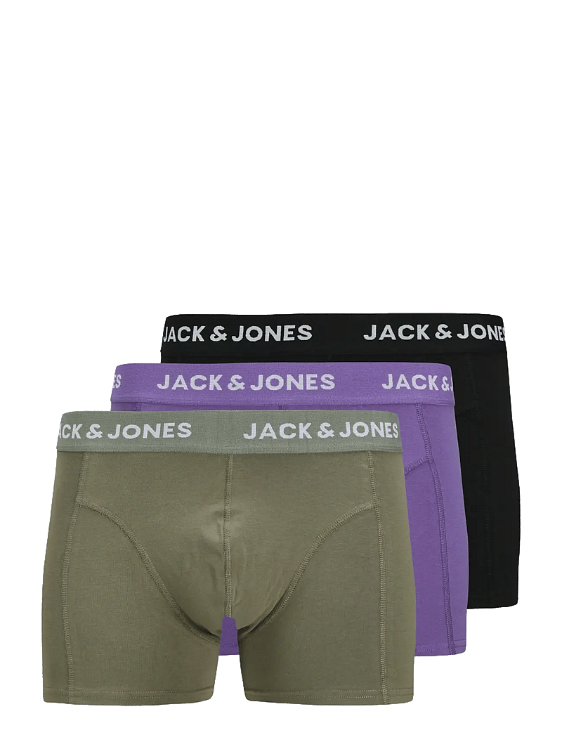 Jack & Jones - JACROB SOLID TRUNKS 3 PACK SN - boxers - agave green - 1