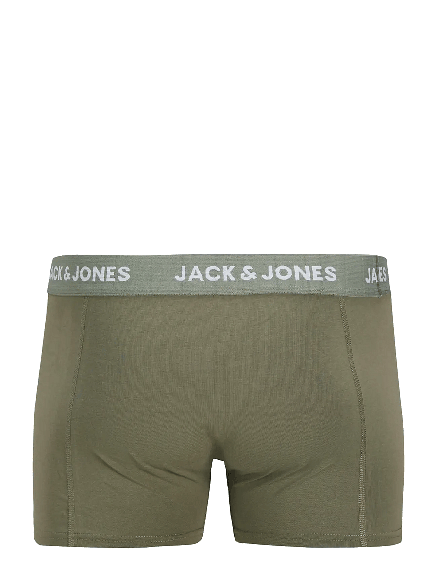 Jack & Jones - JACROB SOLID TRUNKS 3 PACK SN - boxer briefs - agave green - 2